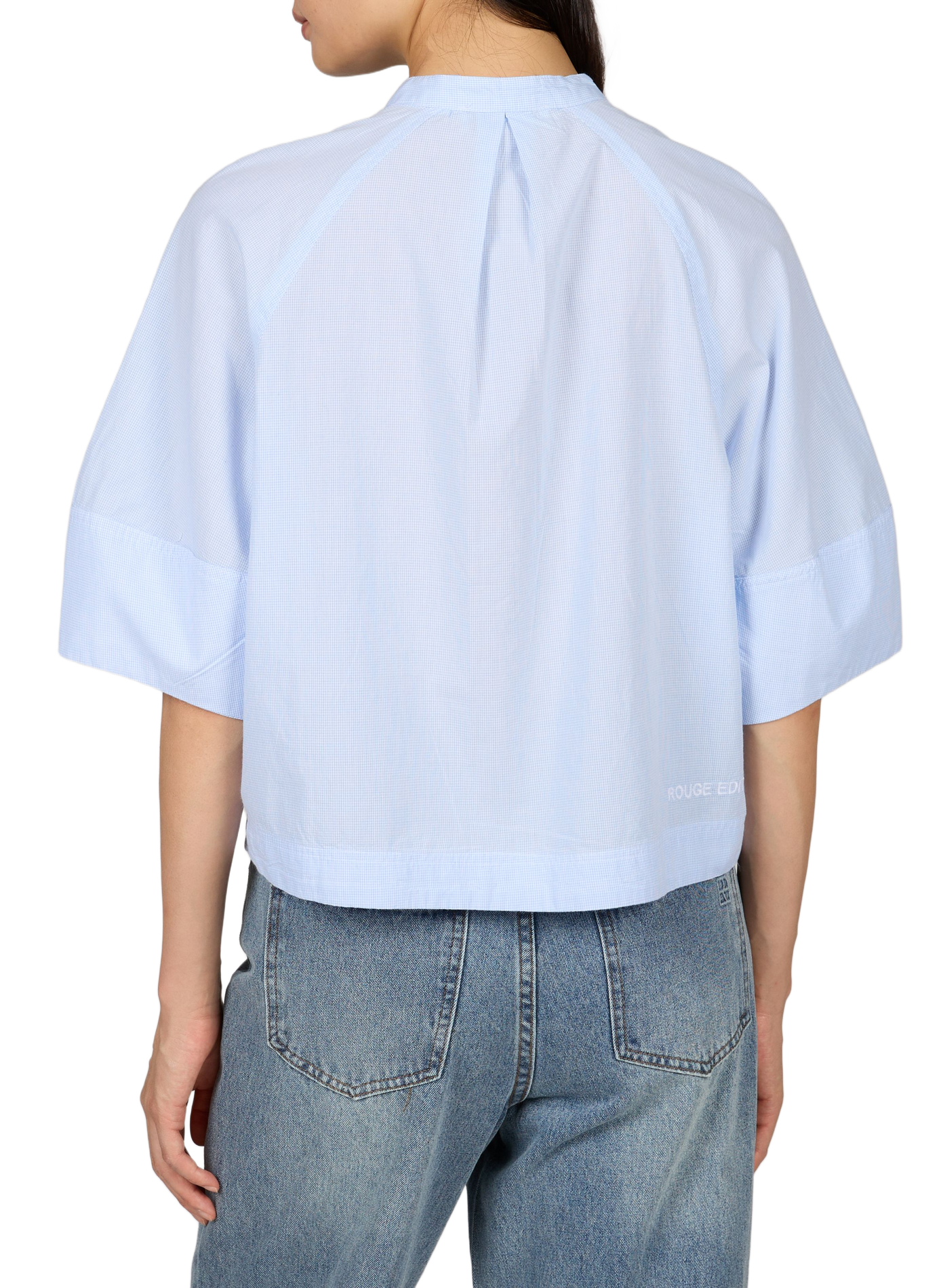 Loose cotton blouse ROUGE EDIT Beige