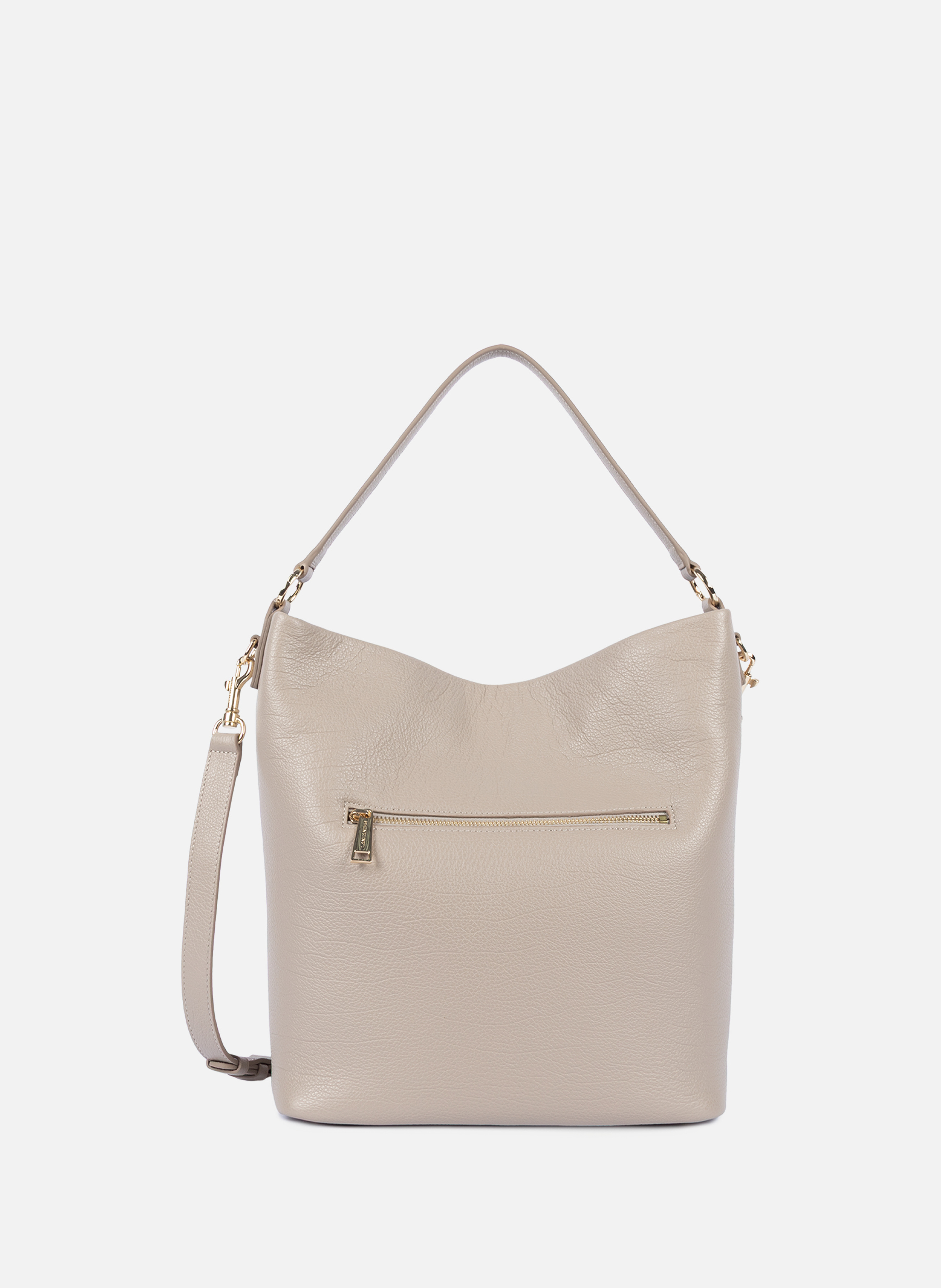 Grote emmer tas - duin LANCASTER Grijs