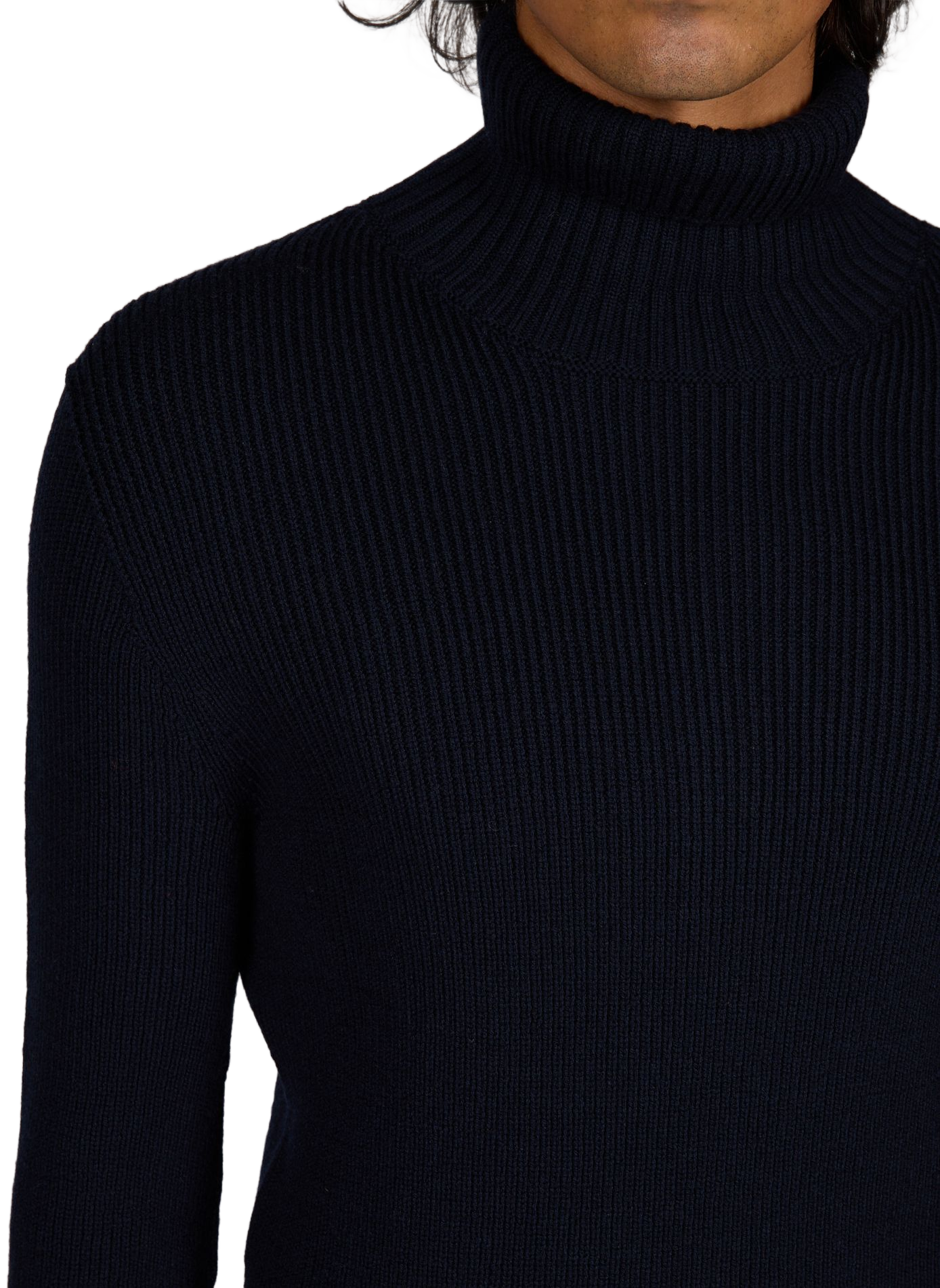Wool turtleneck jumper CÉZEMBRE Blue