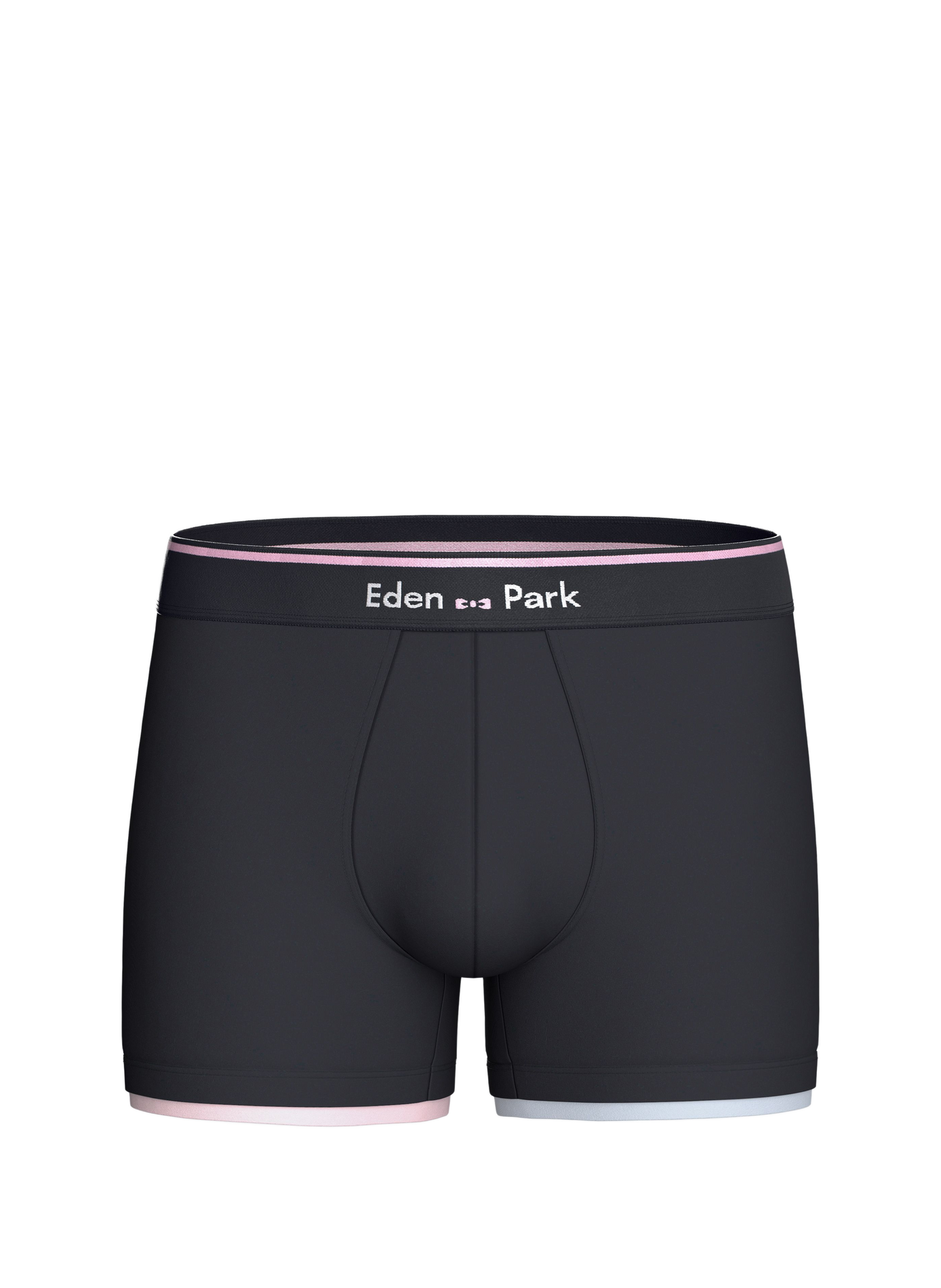 Boxershort met logo van stretchkatoen EDEN PARK Blauw