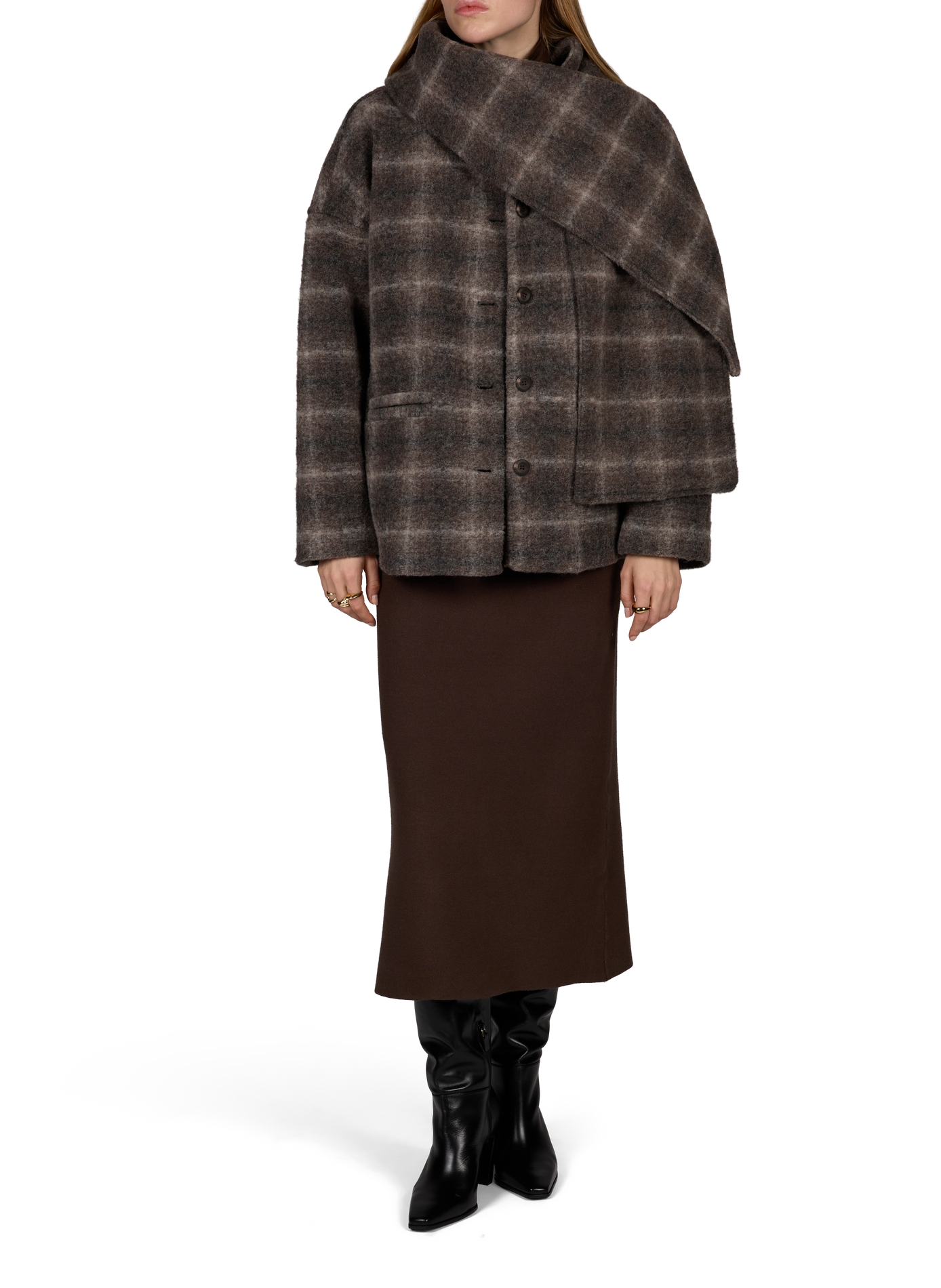 Fitted turtleneck t-shirt MAX MARA WEEK END Brown