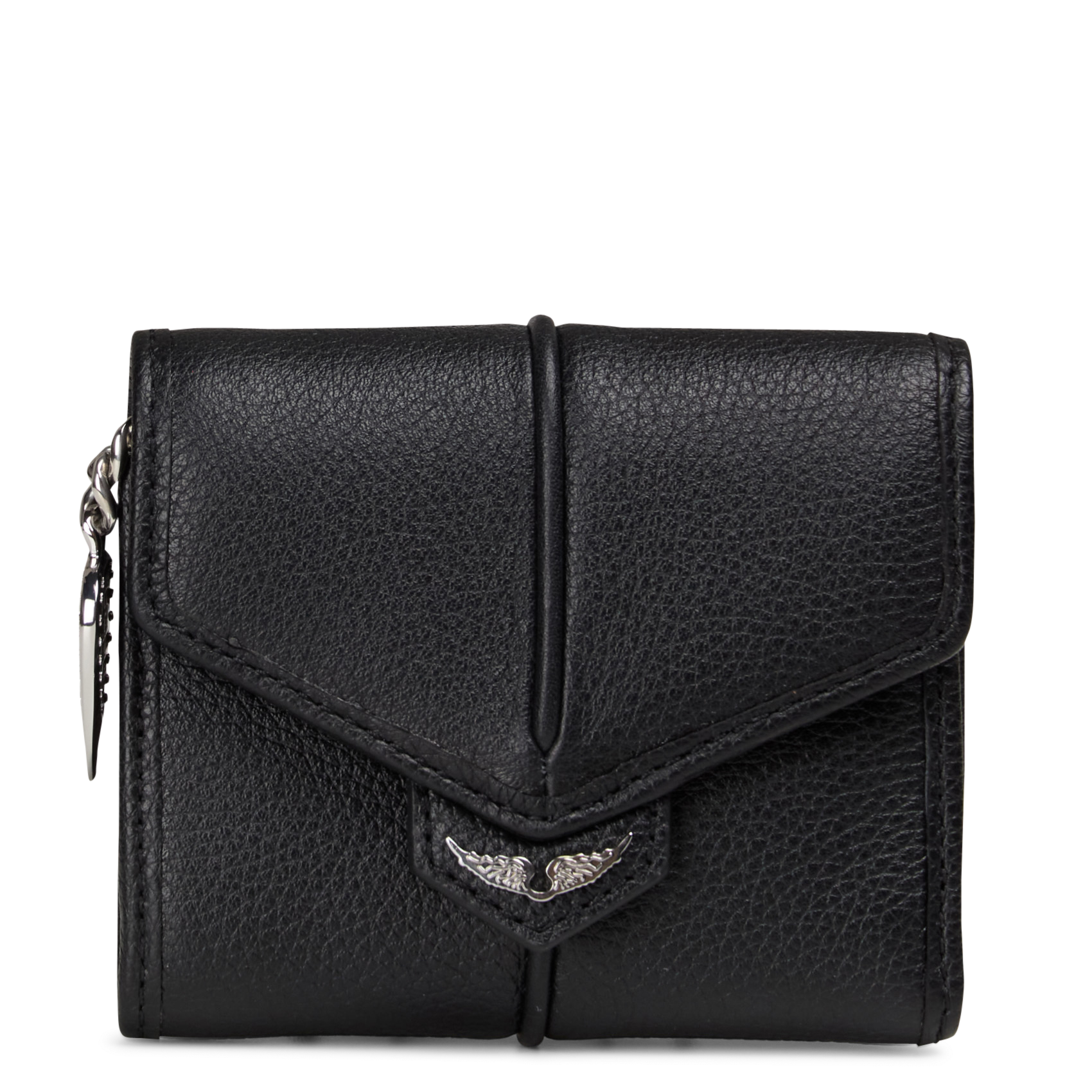 Sunny drievoudige portemonnee van leer ZADIG&VOLTAIRE Zwart