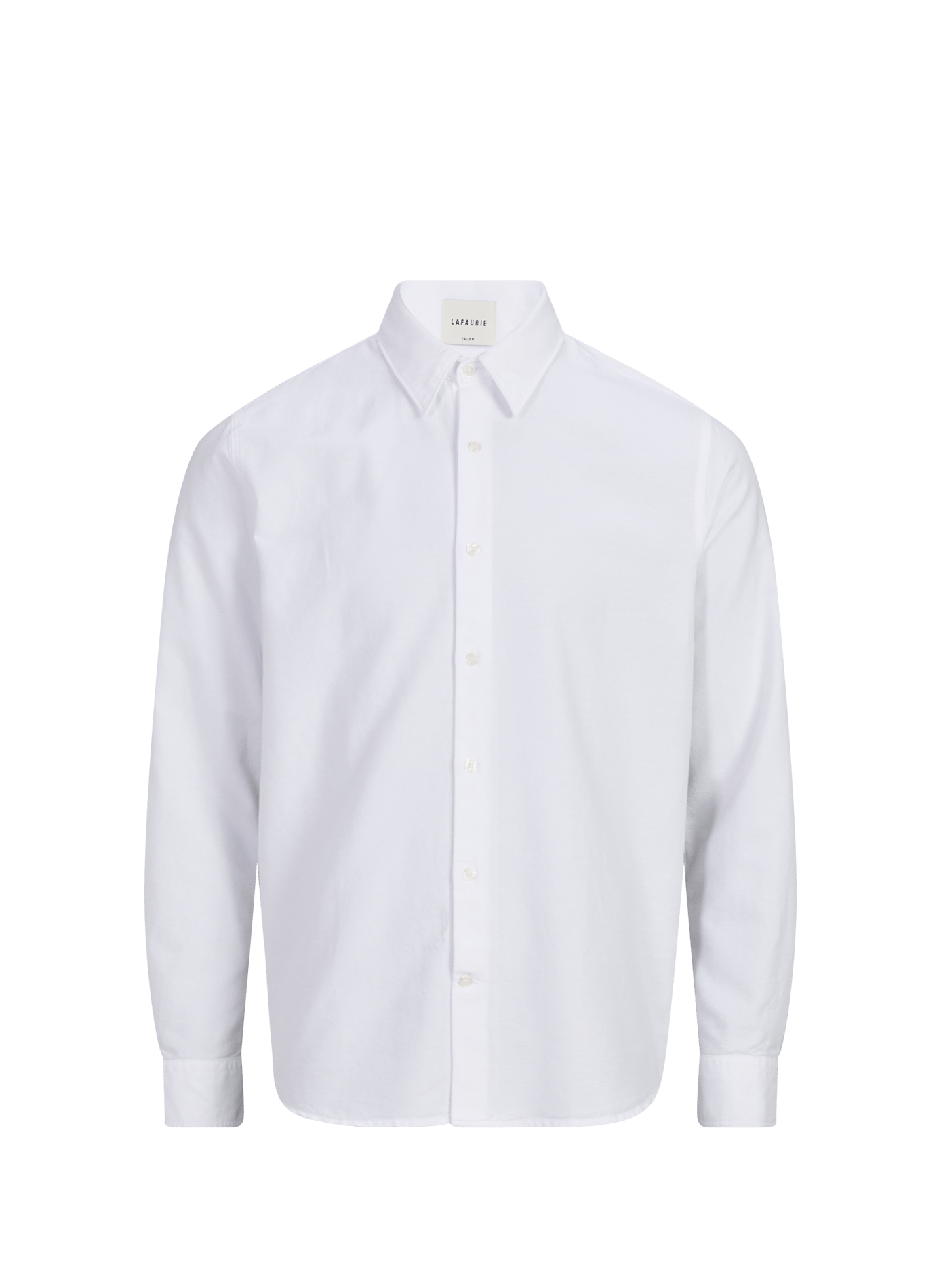 Chemise Hugues droite col classique en coton LAFAURIE Blanc
