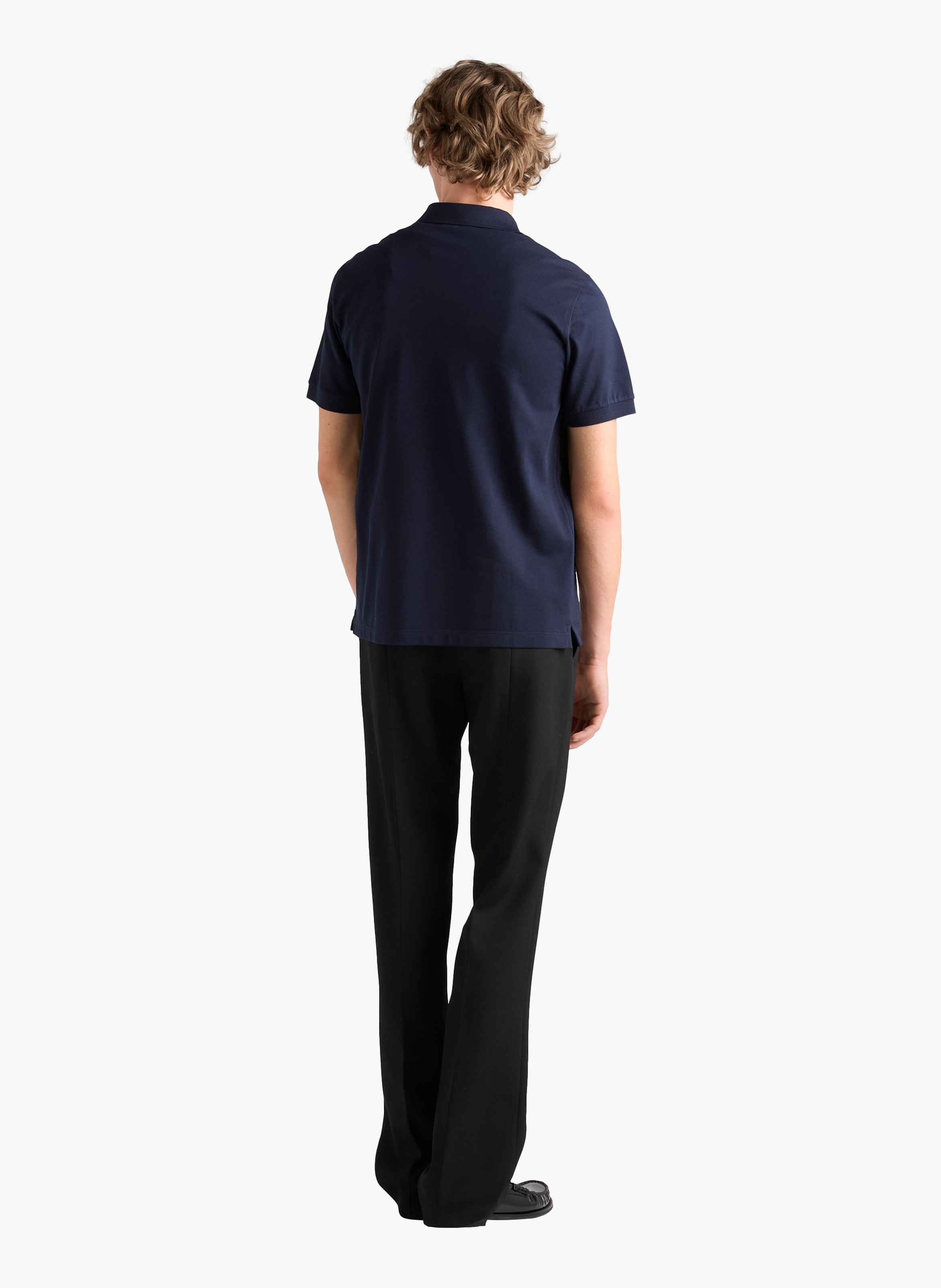 Polo en piqué PRADA Bleu