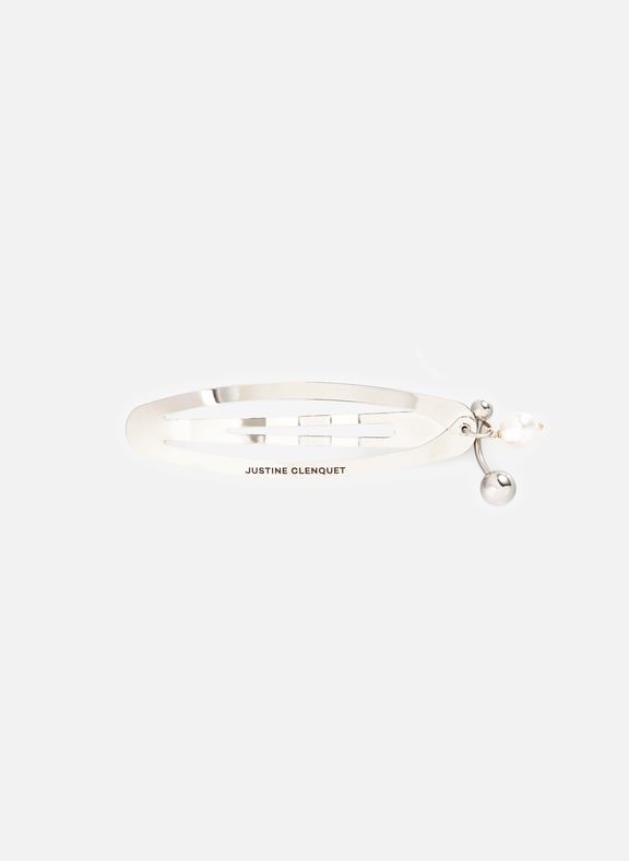 Barette pour cheveux Andrew en laiton Argent by JUSTINE CLENQUET JUSTINE CLENQUET Barette pour cheveux Andrew en laiton Argent