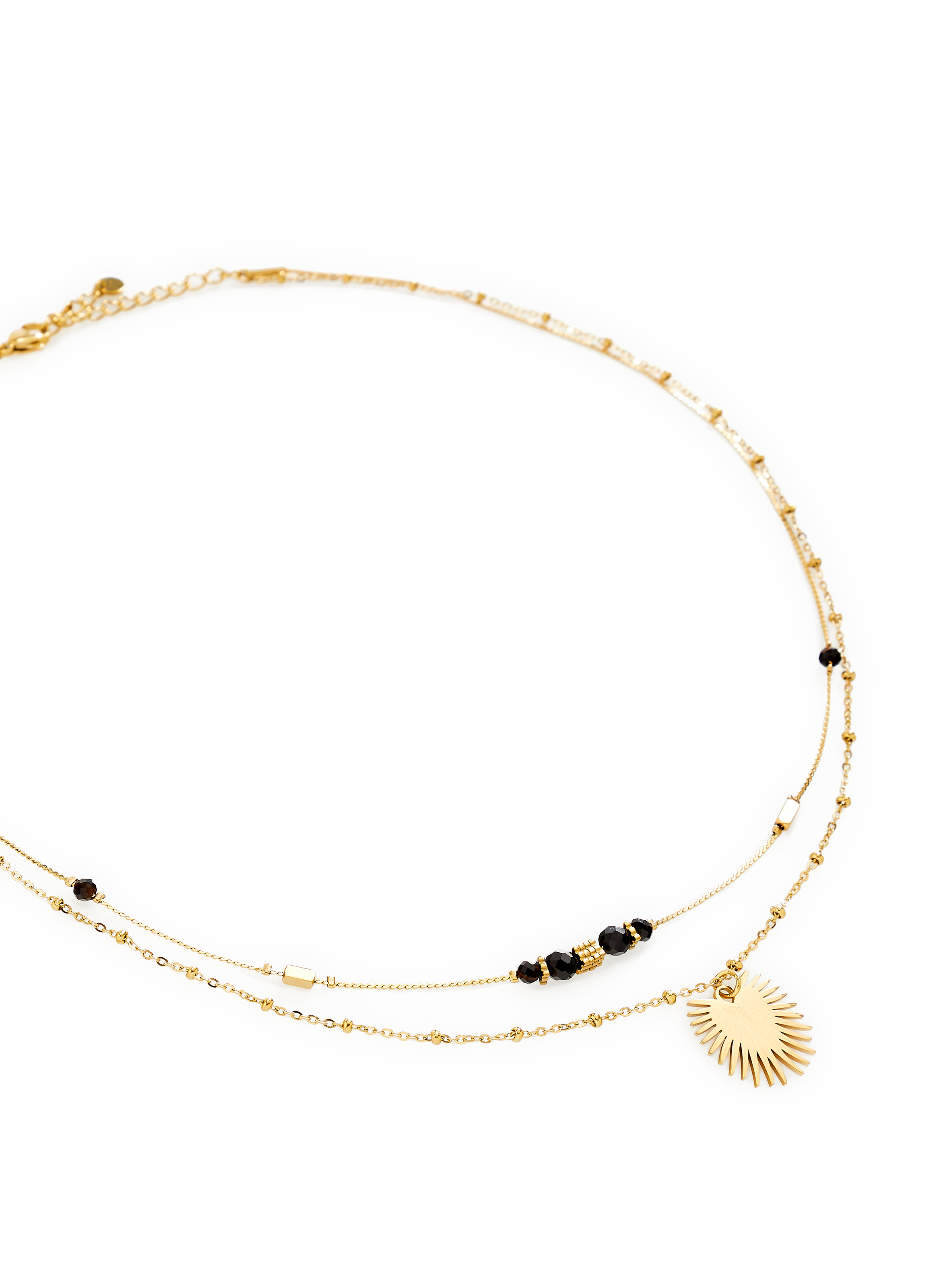 Collier double AU PRINTEMPS PARIS Doré