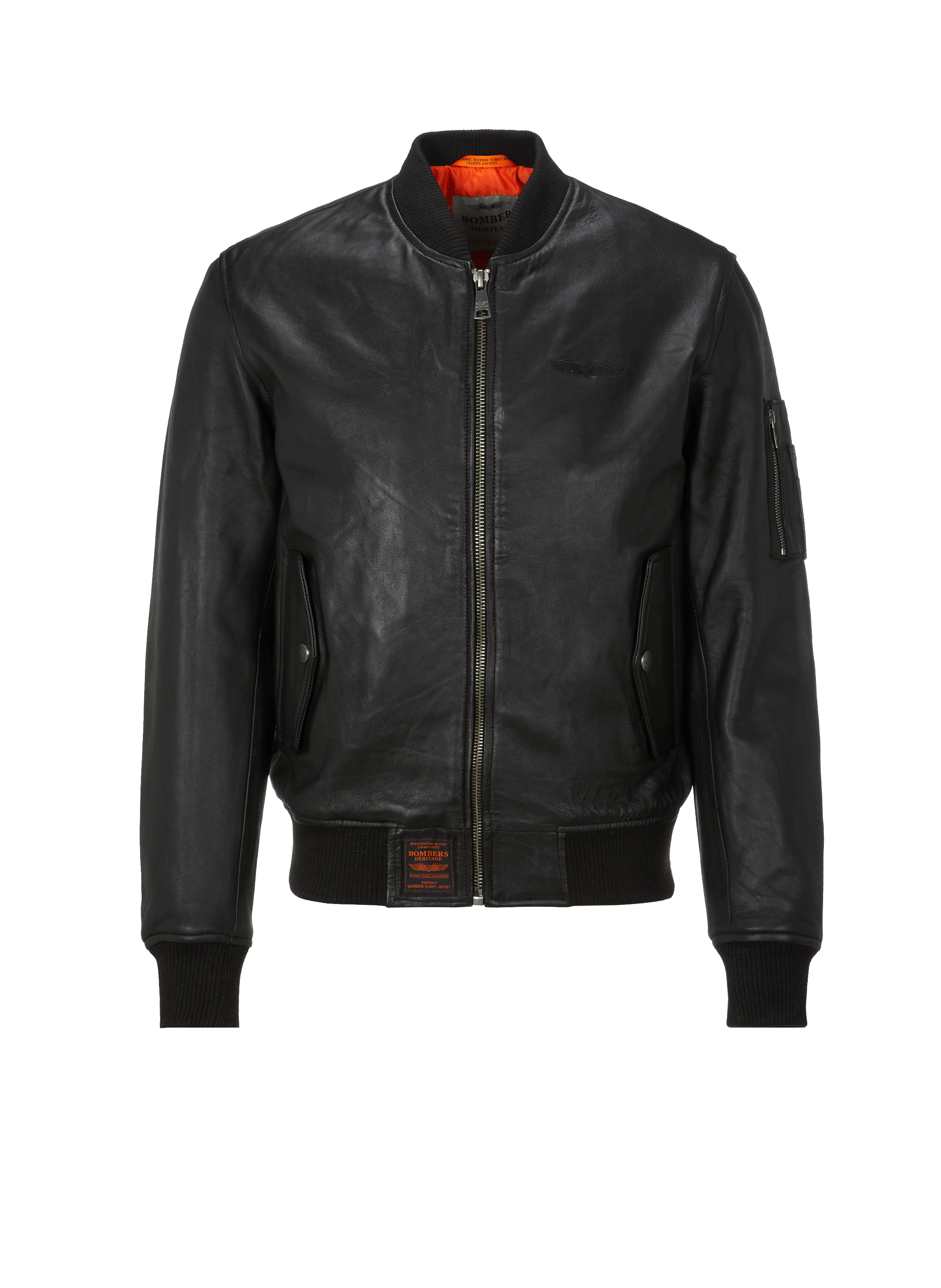 Bomber Viper en cuir BOMBERS ORIGINAL Noir