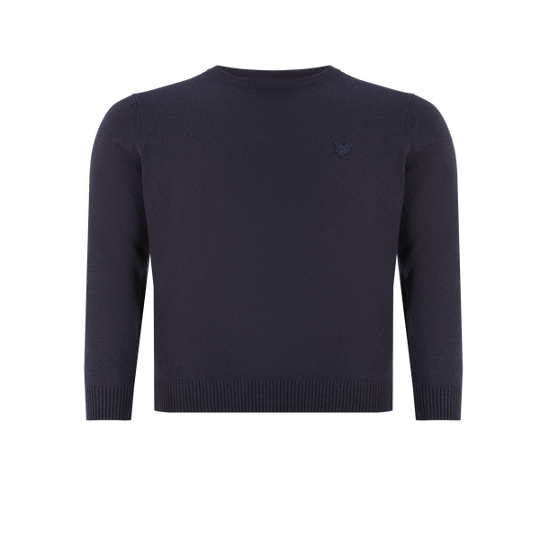 Lyle & Scott Cotton And Wool Jumper In Blue
