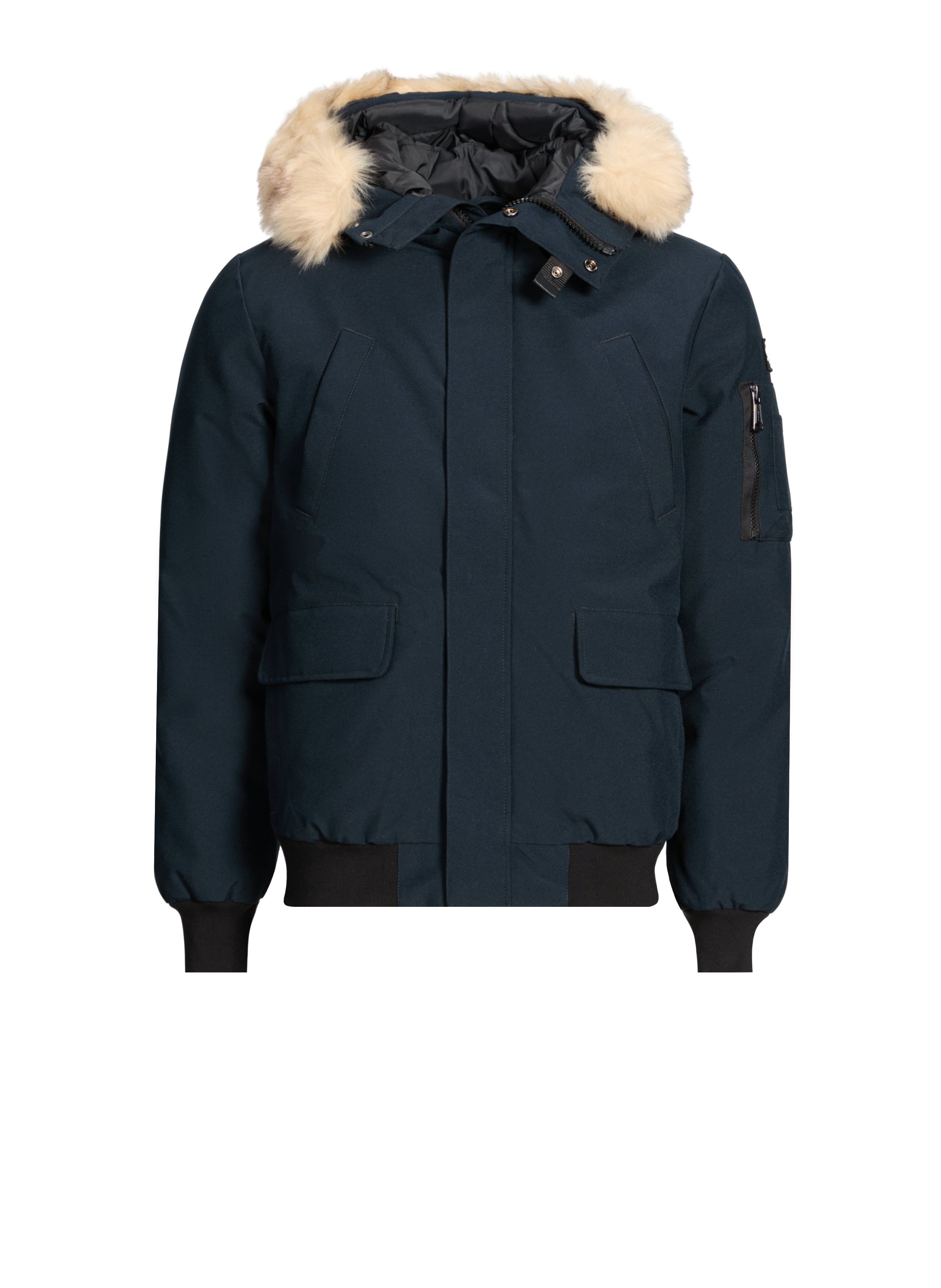 SCHOTT Manteau à capuche amovible Bleu