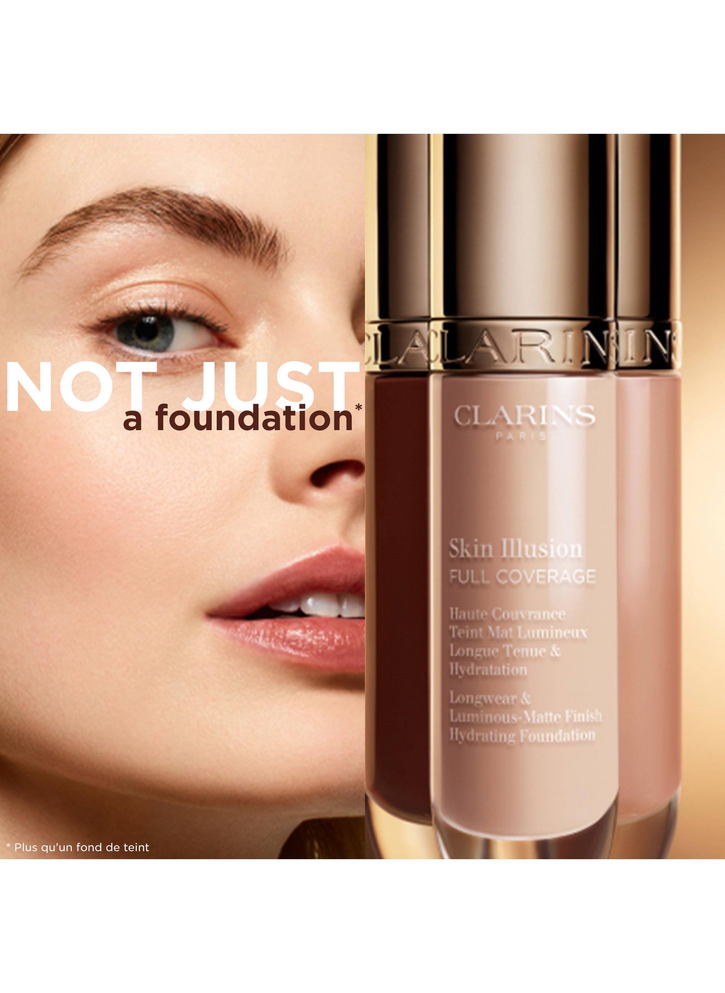 Skin Illusion Full Coverage - Hoog Dekkende Foundation Mat Stralende Teint Langdurige Hydratatie CLARINS 106n