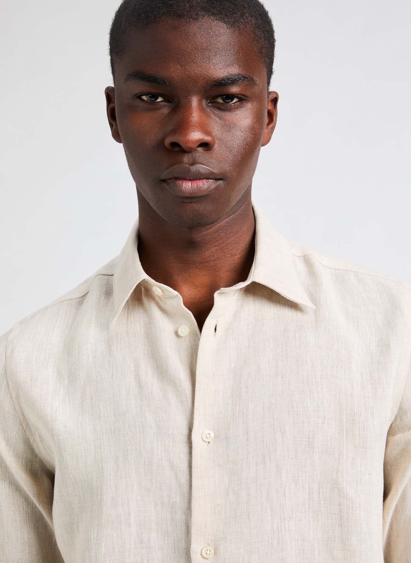 Linen Flin Shirt AU PRINTEMPS PARIS Beige