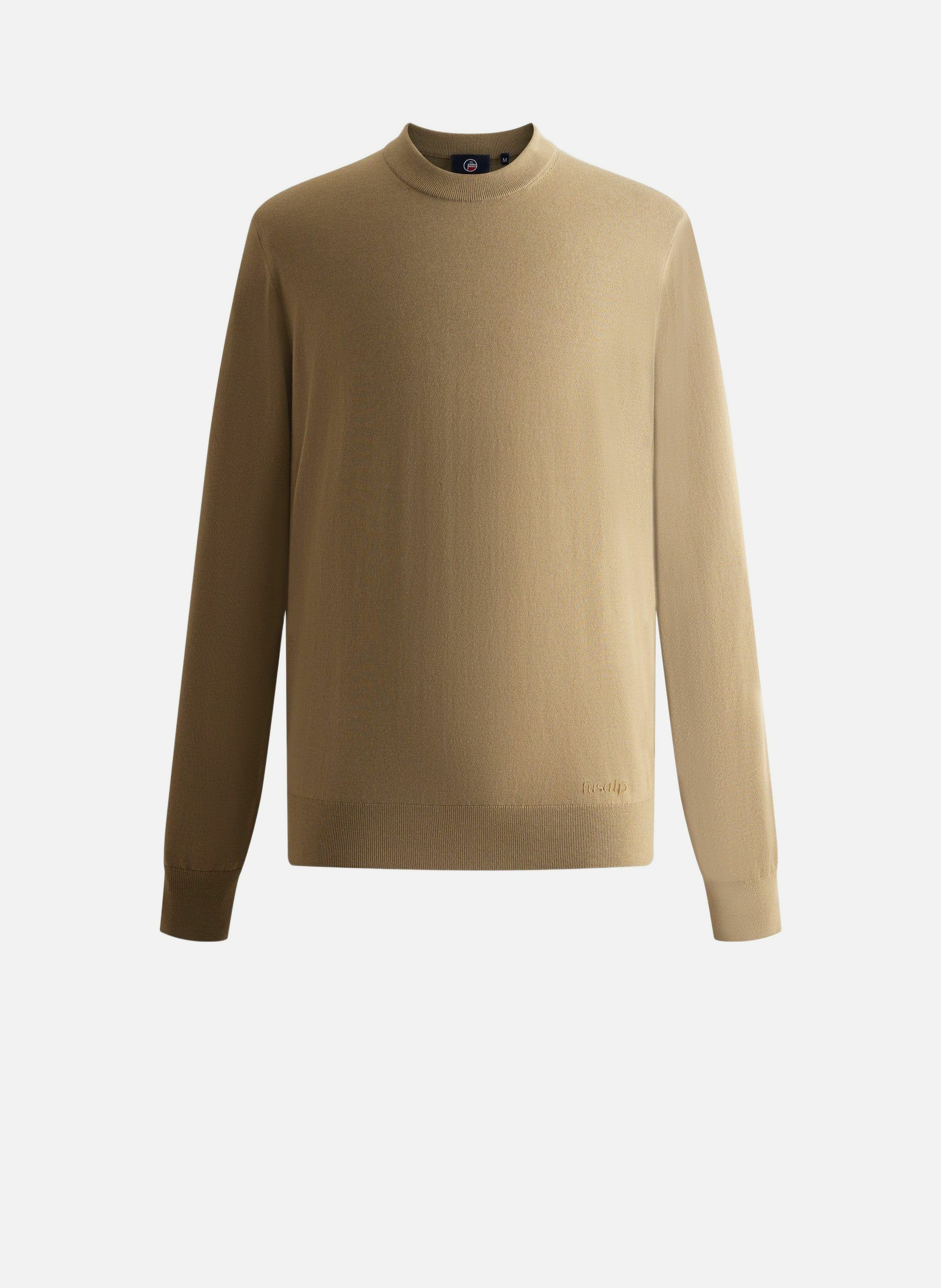 Pull ashtton col rond coupe regular FUSALP Beige