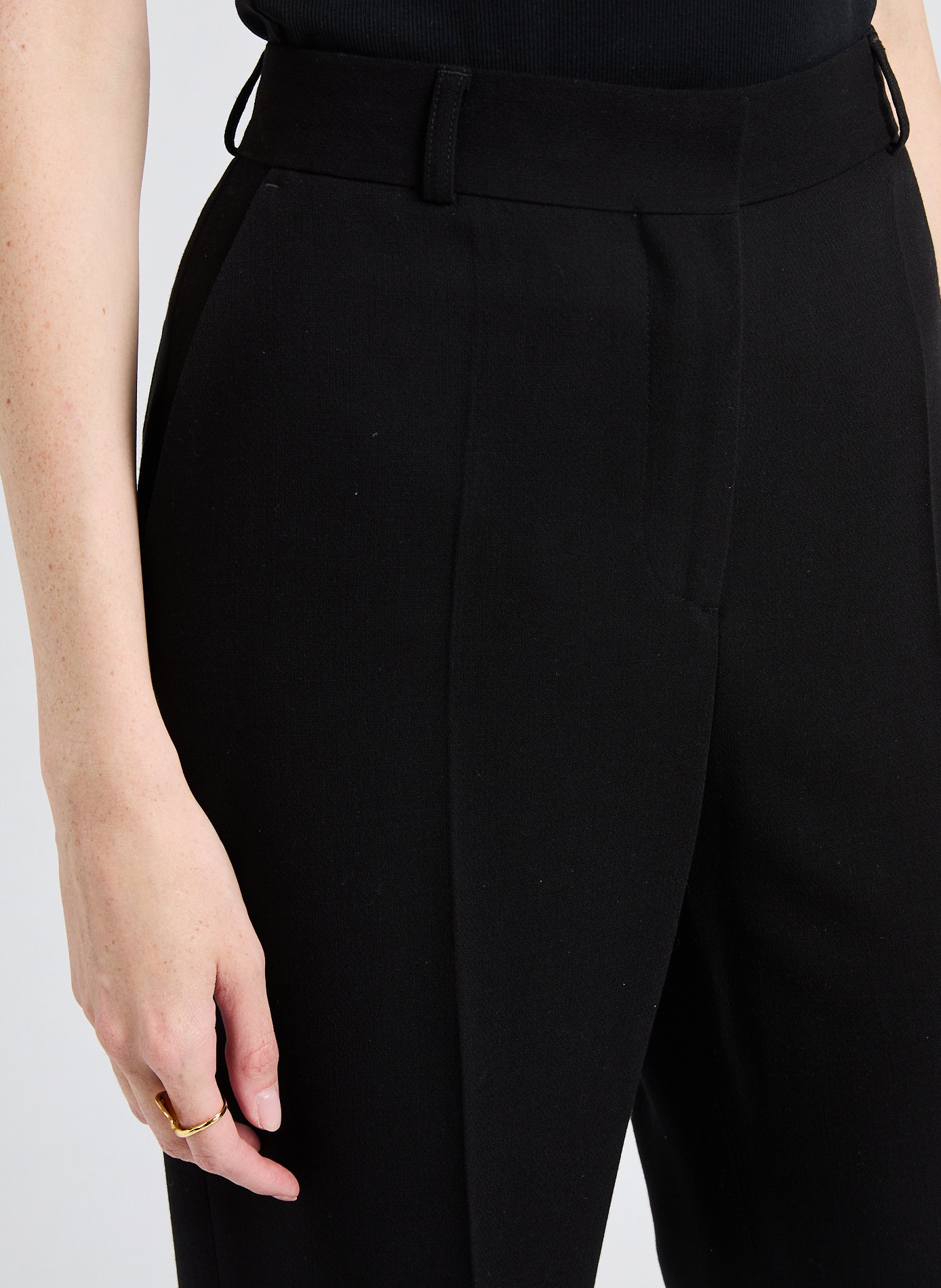 Pantalon droit  TOTEME Noir