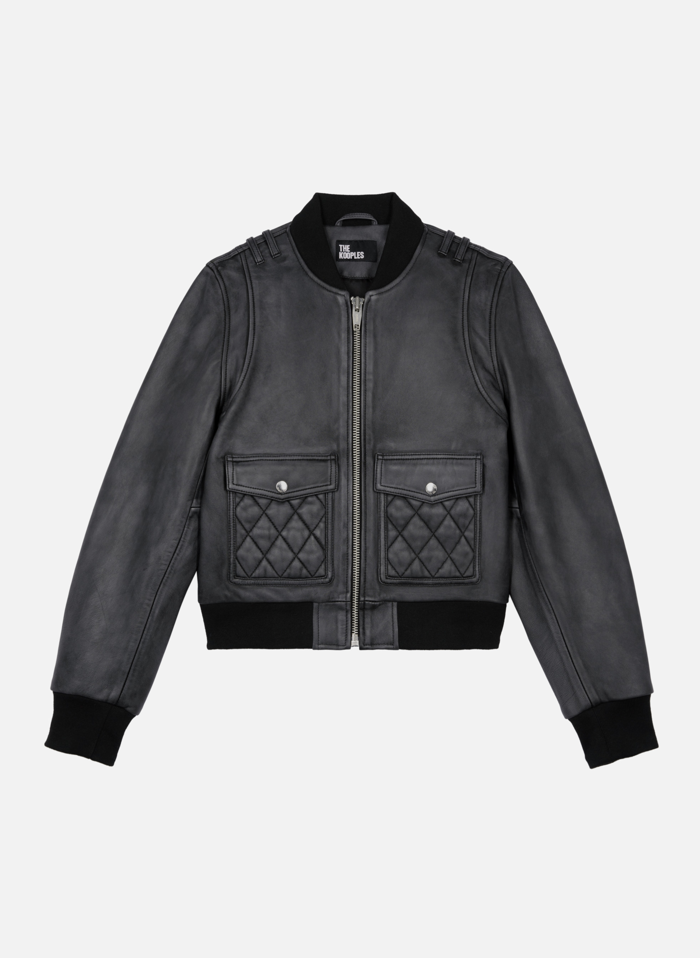 Blouson en cuir THE KOOPLES Noir