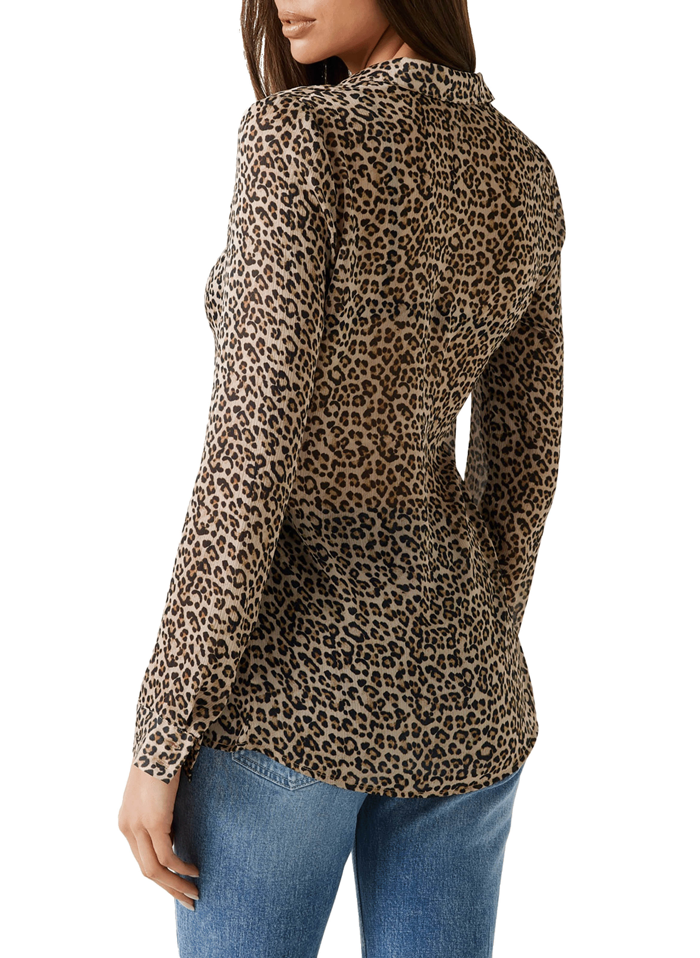 Chemise fluide à imprimé léopard GUESS Multicolore