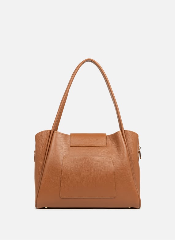 Sac cabas épaule - ida double | Marron by LANCASTER Sac cabas épaule - ida double Marron
