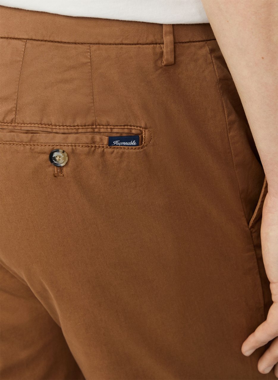 Pantalon droit FACONNABLE Marron