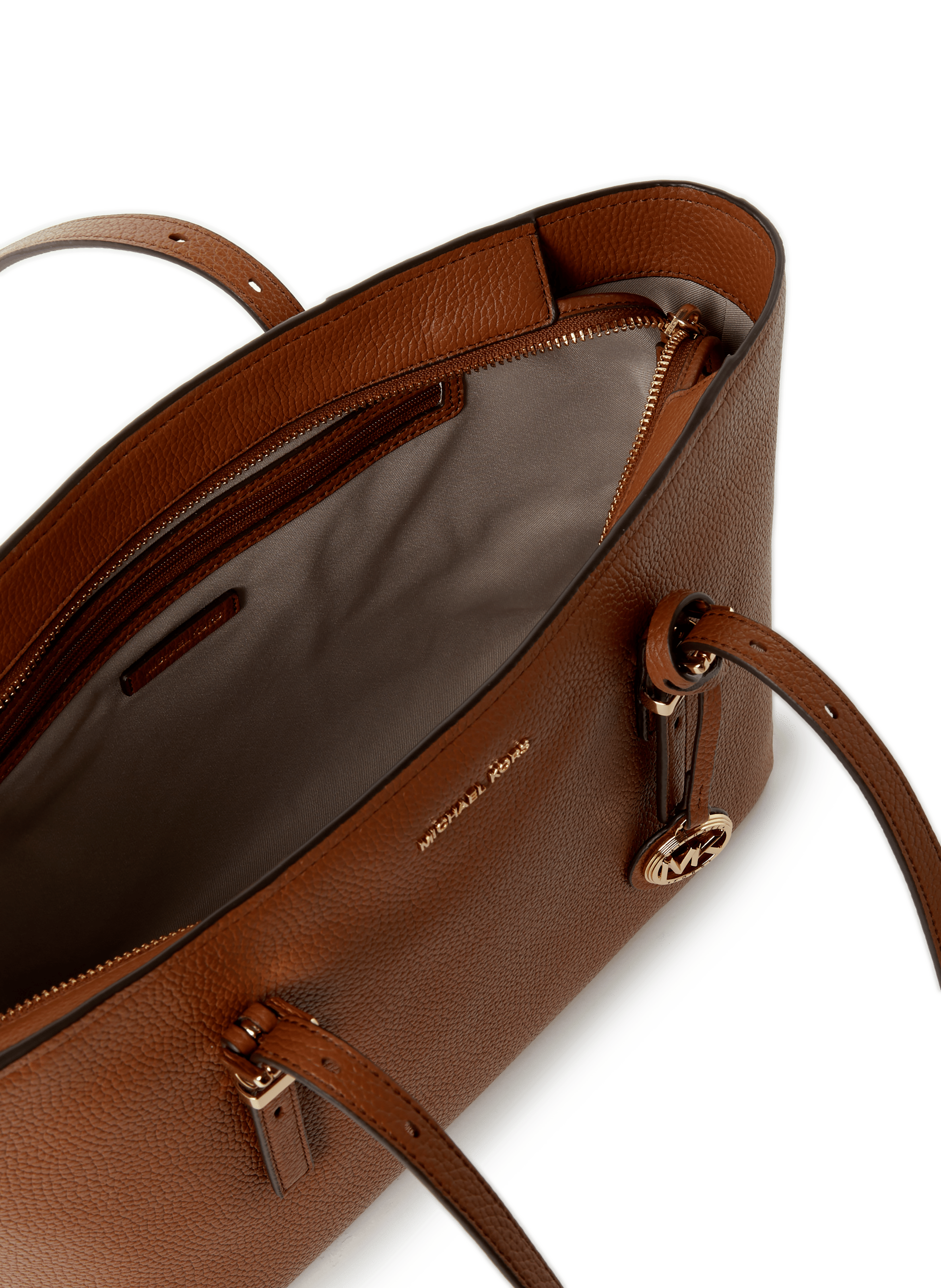 Quinn leather tote bag MICHAEL KORS Brown