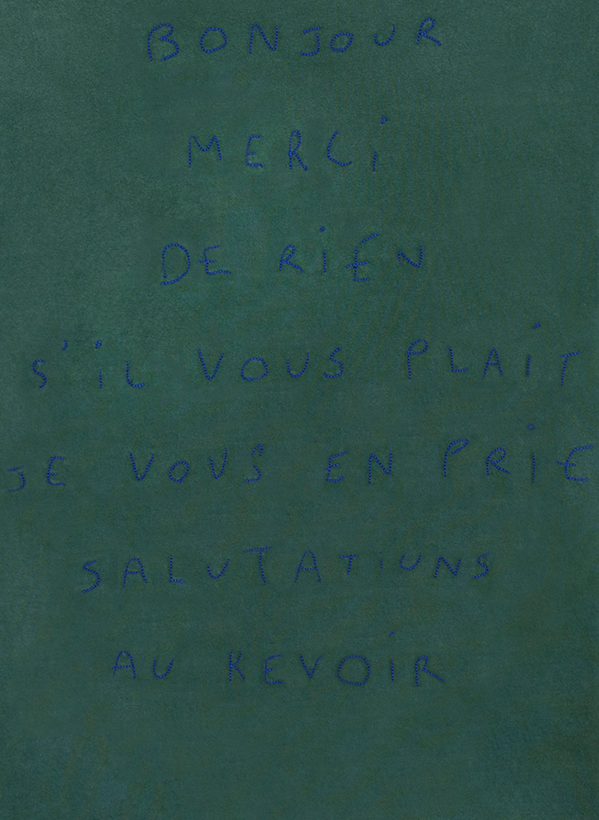 T-shirt brodé en coton MAISON LABICHE Vert