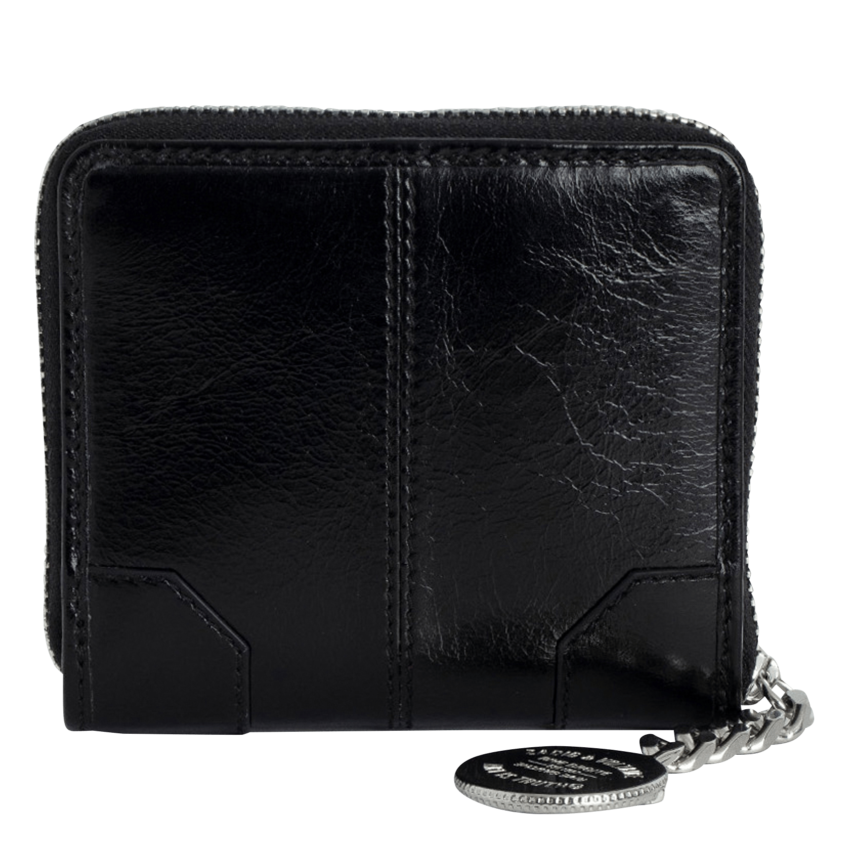 Porte-monnaie en cuir sunny mini ZADIG&VOLTAIRE Noir