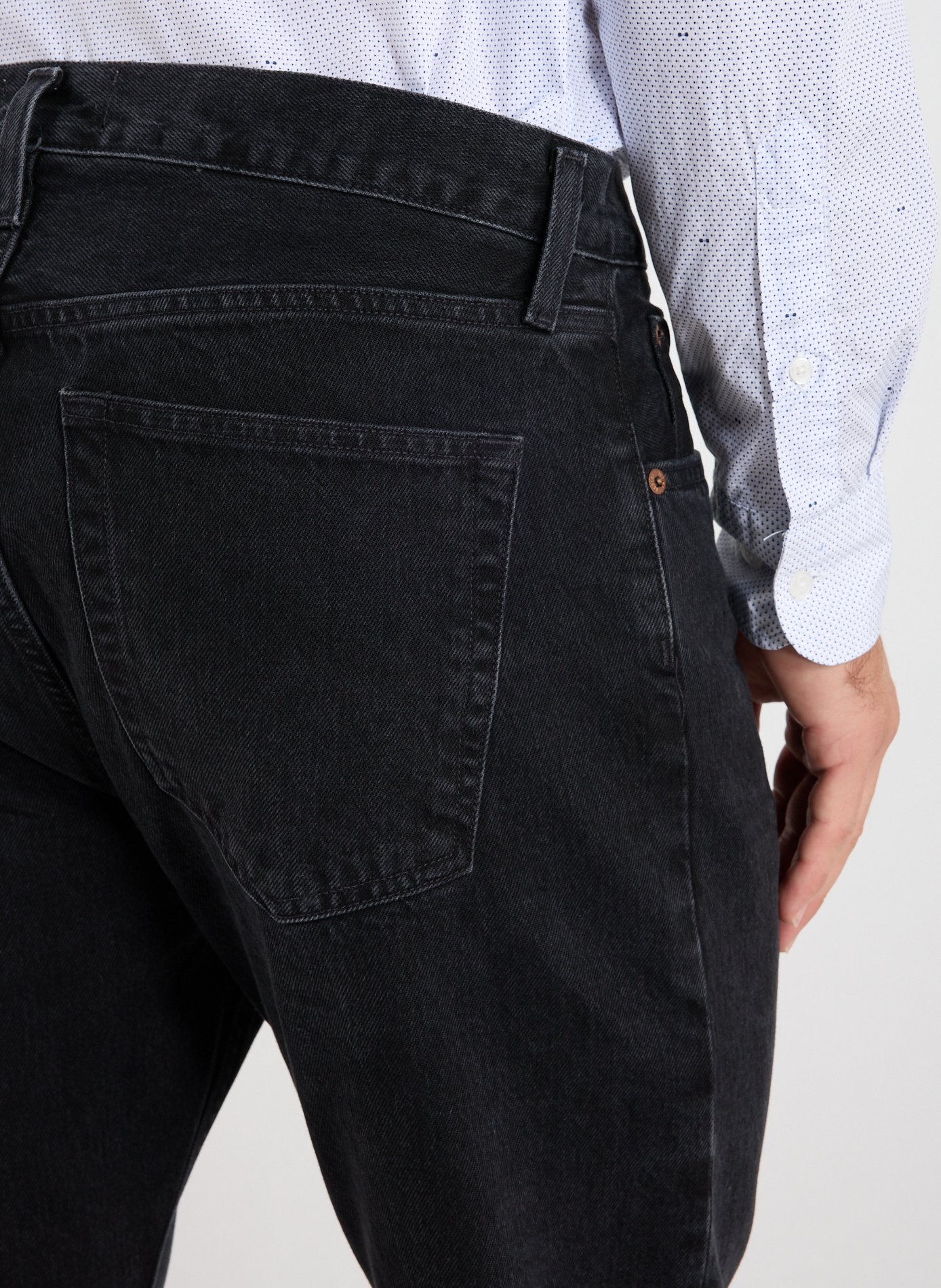 Jean ample en coton mélangé AGOLDE Noir