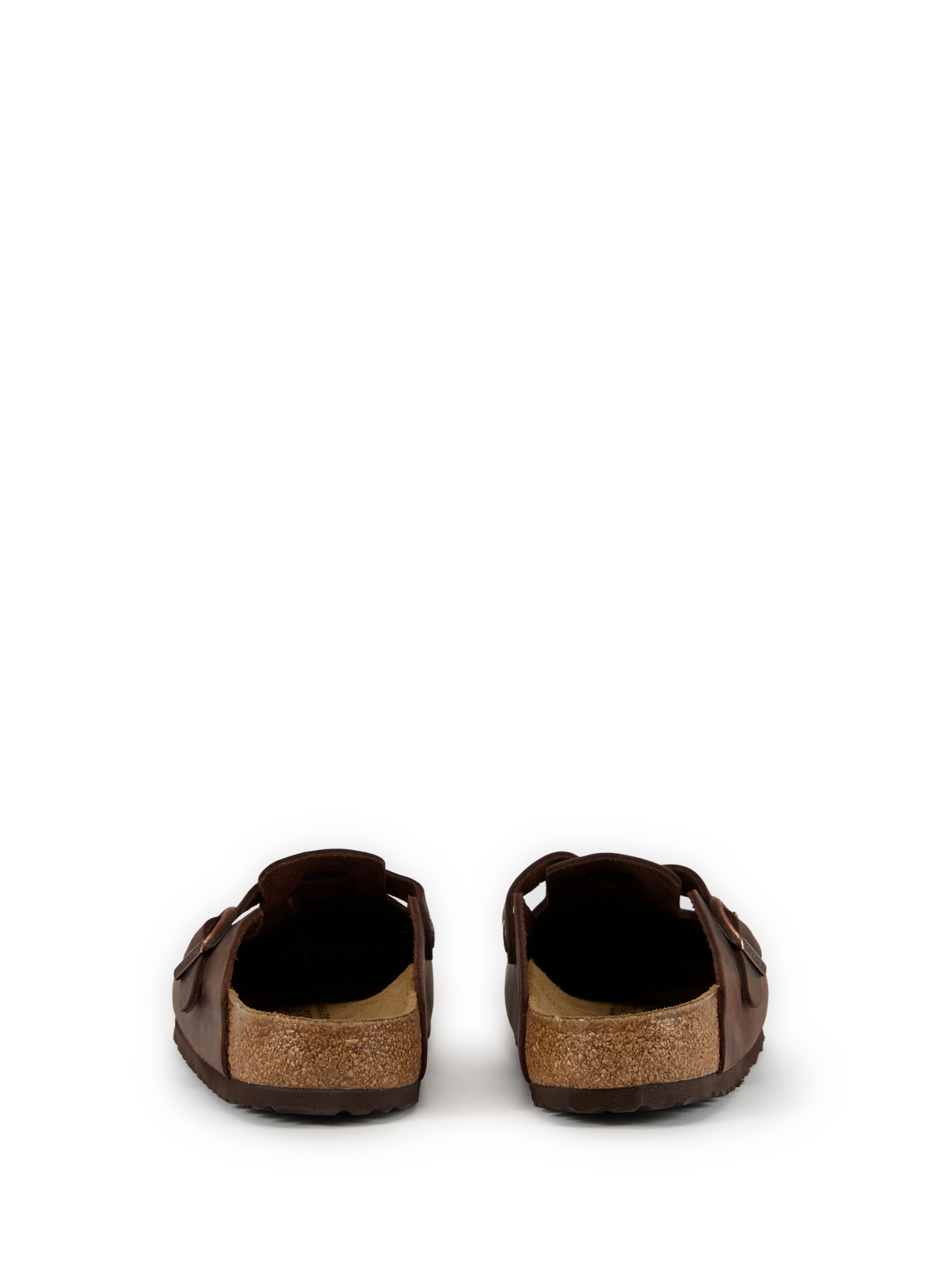 Mules en cuir BIRKENSTOCK Marron