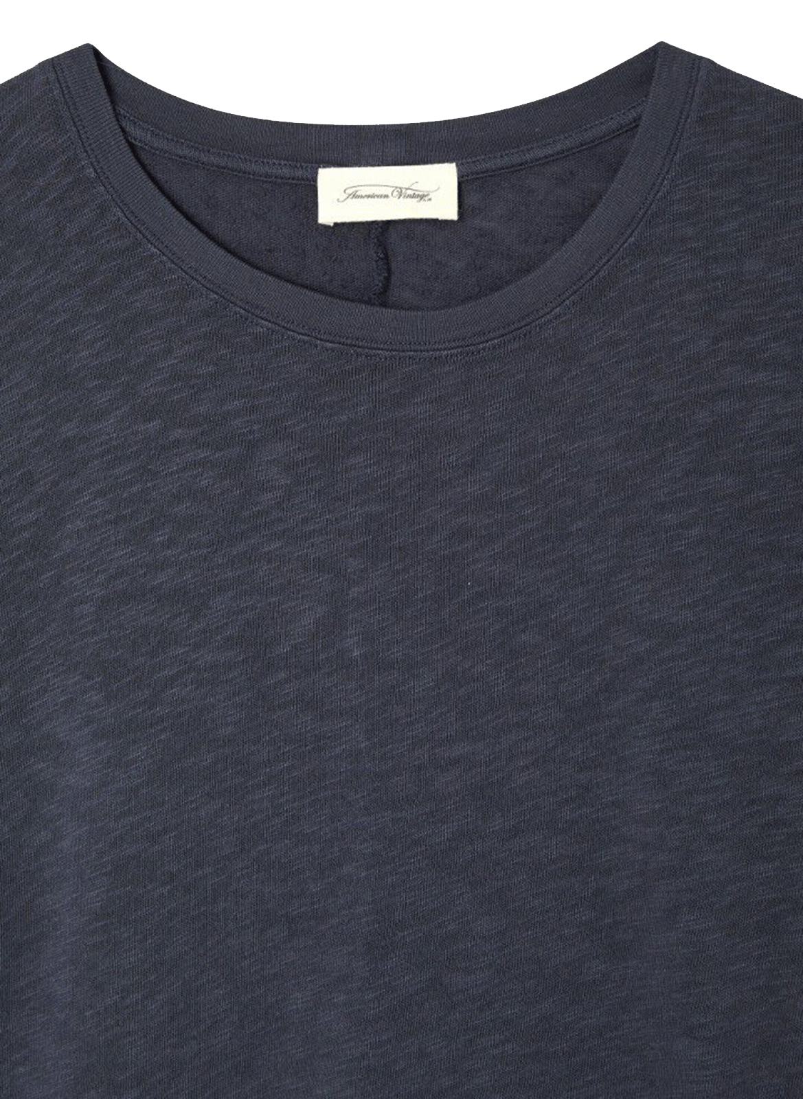 Tee-shirt droit à col rond en coton sonoma AMERICAN VINTAGE Bleu