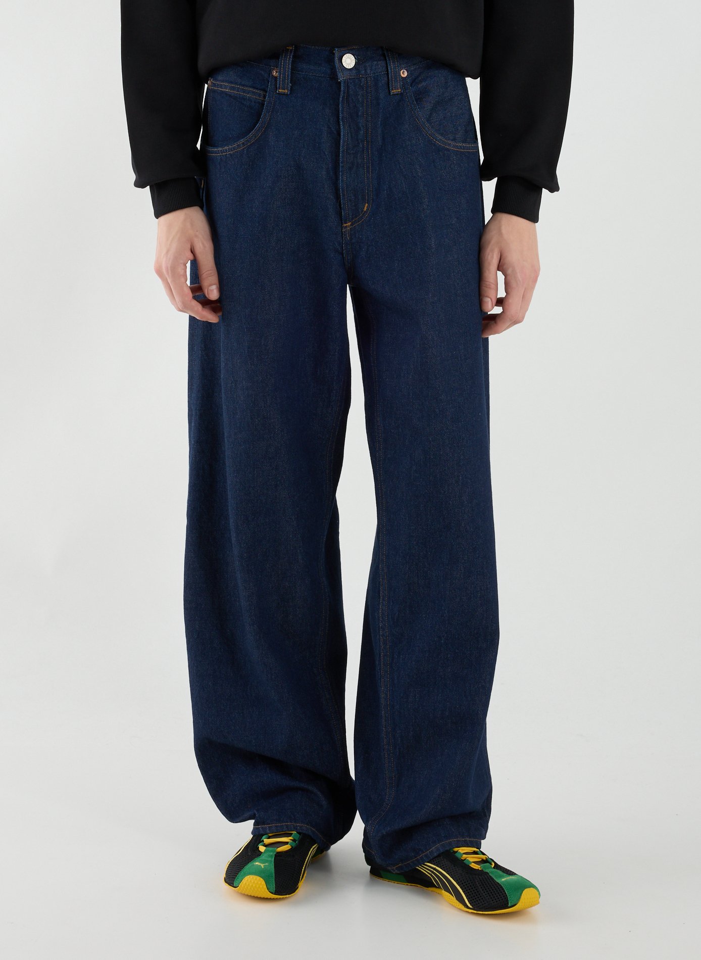 Jean ample Fusion Rinse en coton AGOLDE Bleu