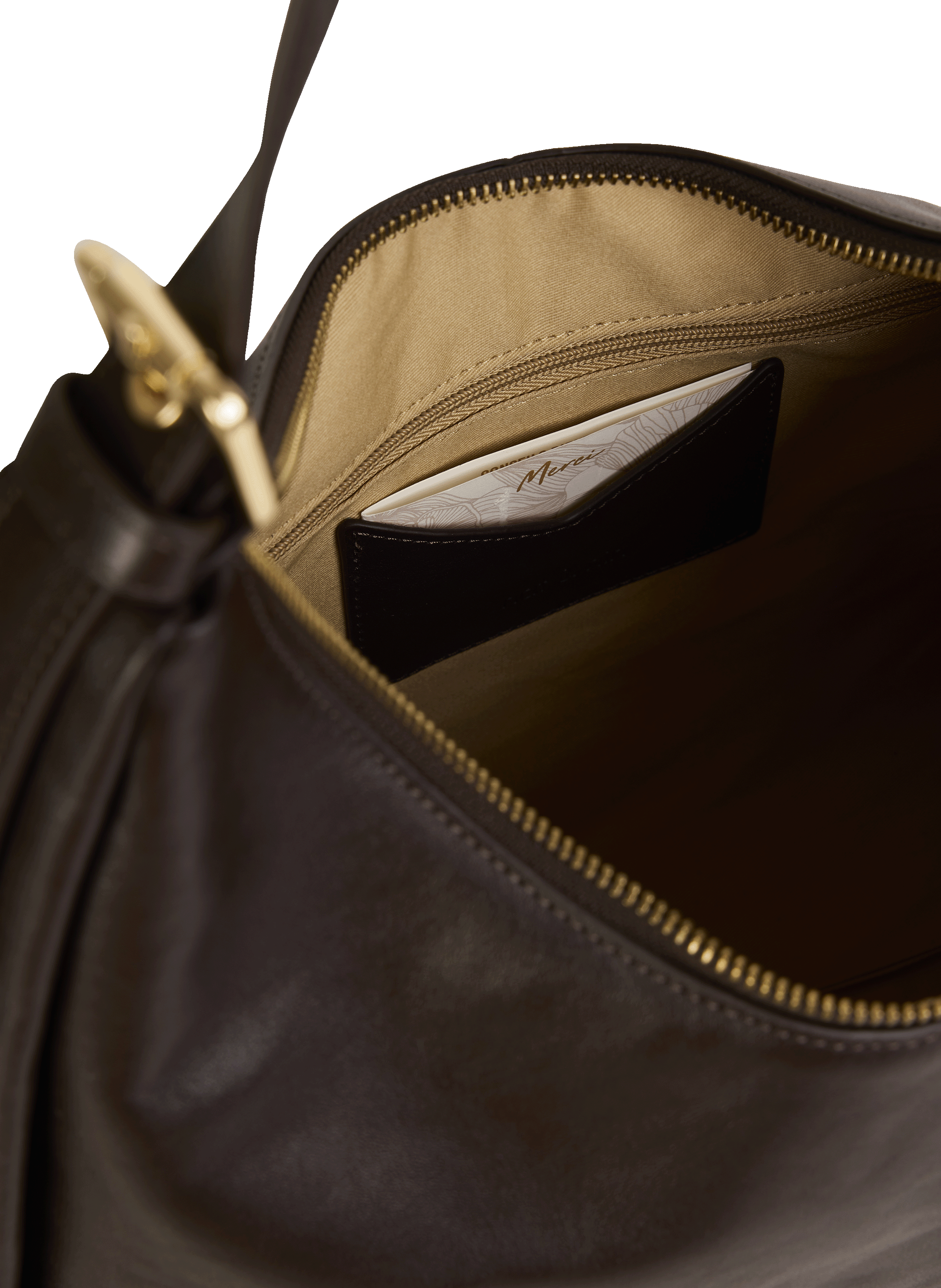 Sac porté épaule en cuir  NAT & NIN Marron