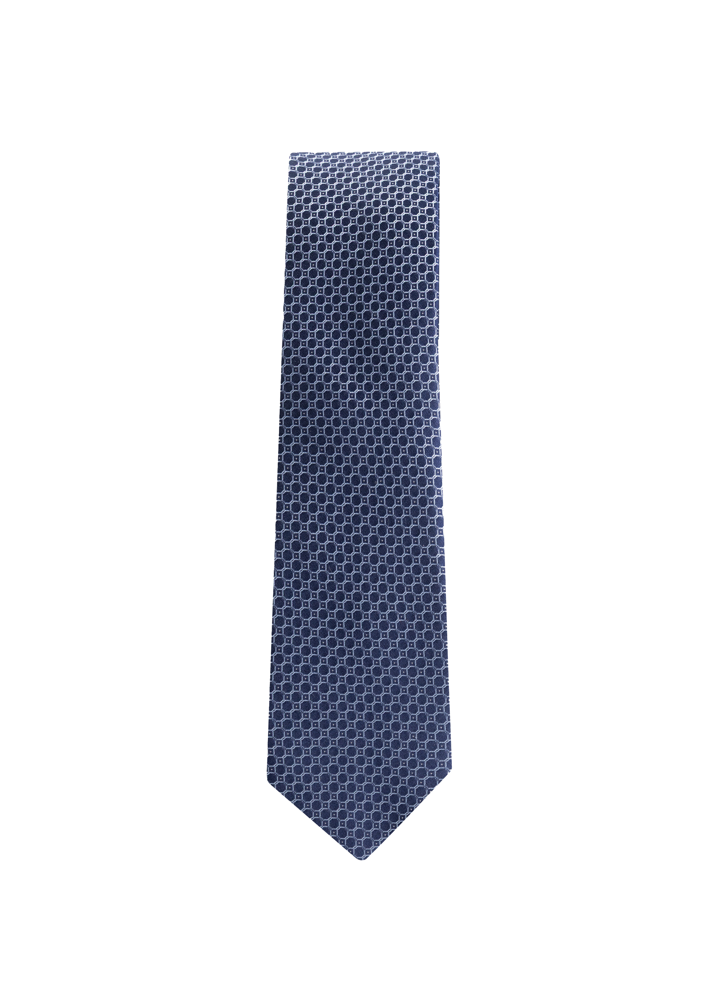 Silk tie with patterns CALVIN KLEIN Blue