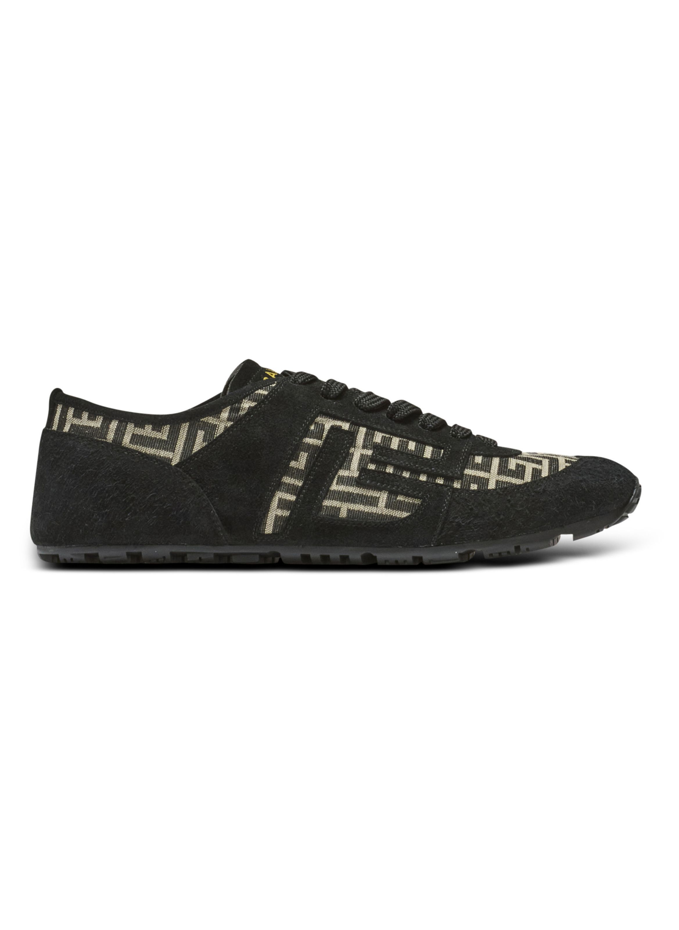 Baskets racer 45 en jacquard monogramme BALMAIN Noir