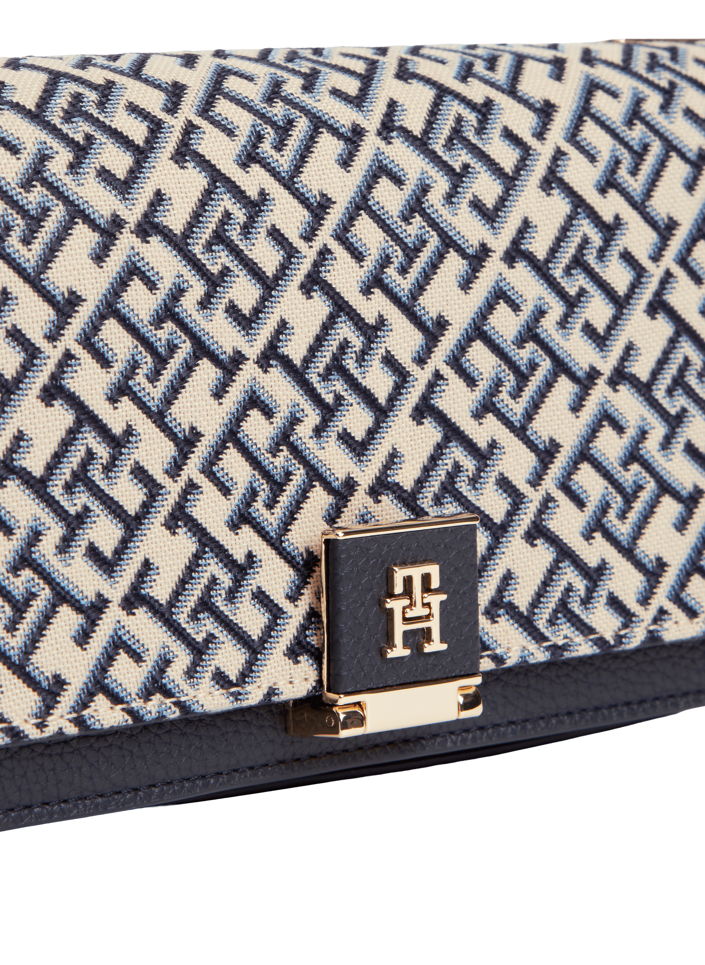 Logo-embossed chain shoulder bag TOMMY HILFIGER Multicolour