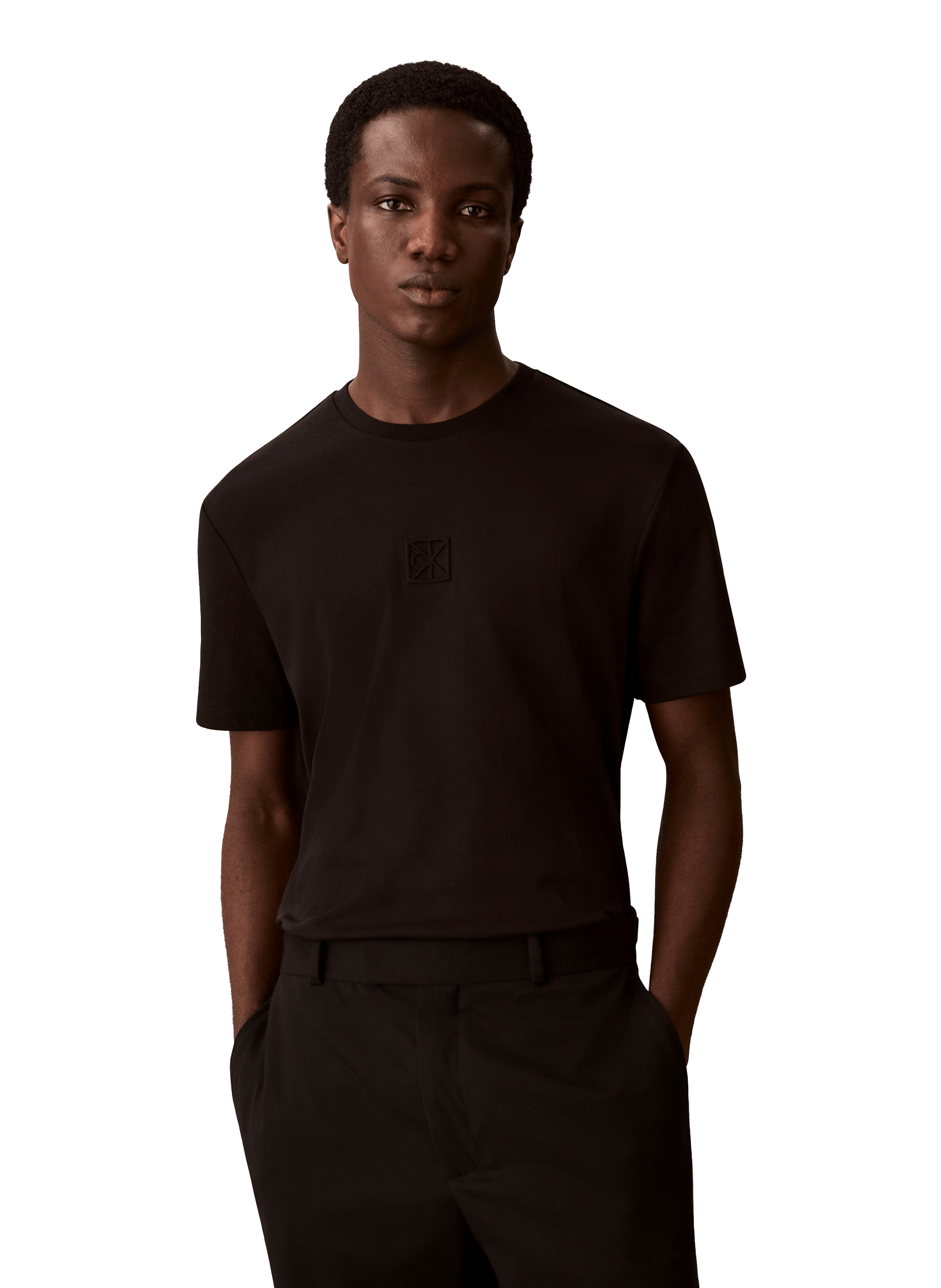 Cotton Logo T-shirt CALVIN KLEIN Black