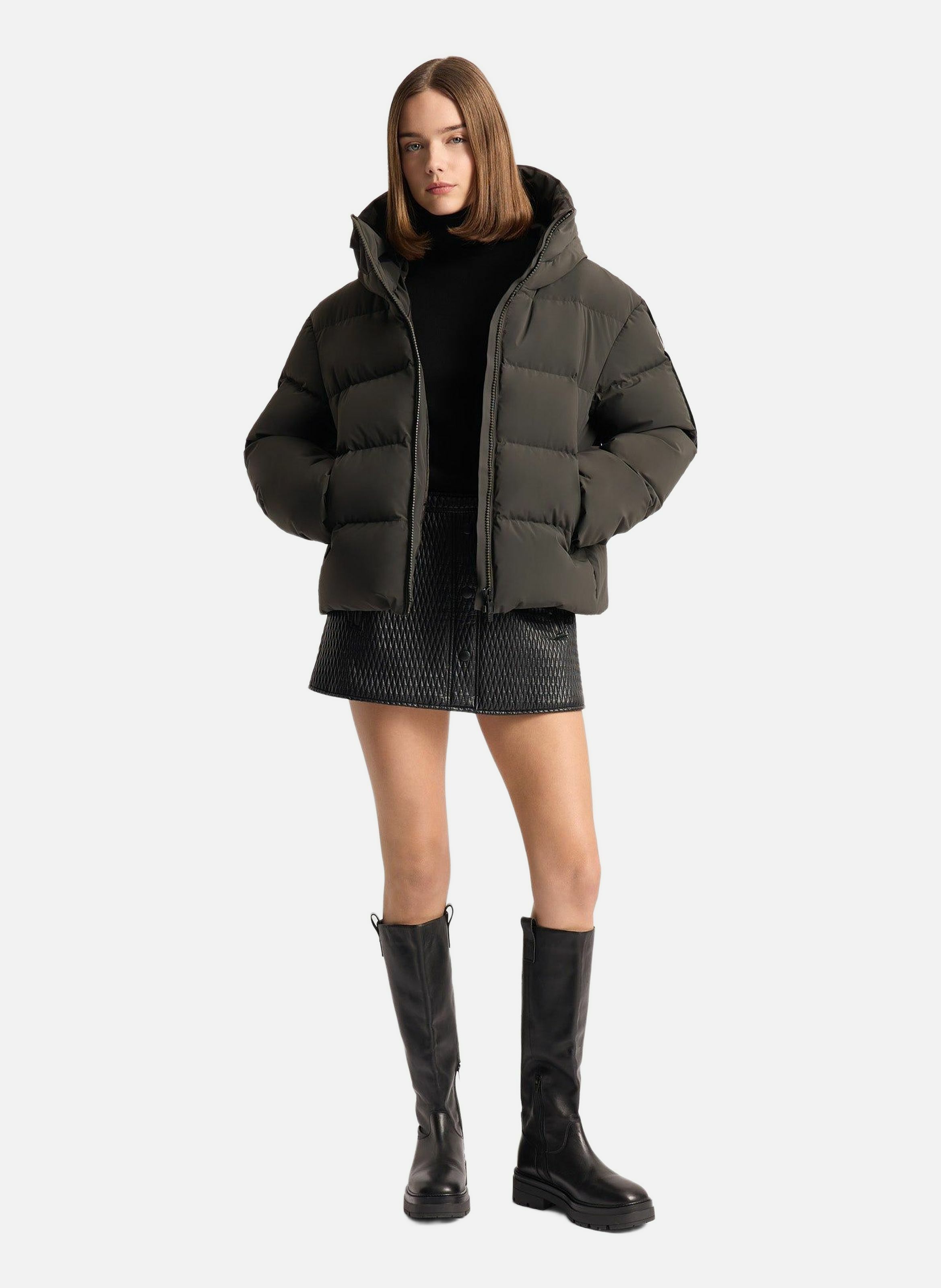 Doudoune barsy col montant coupe regular FUSALP Vert