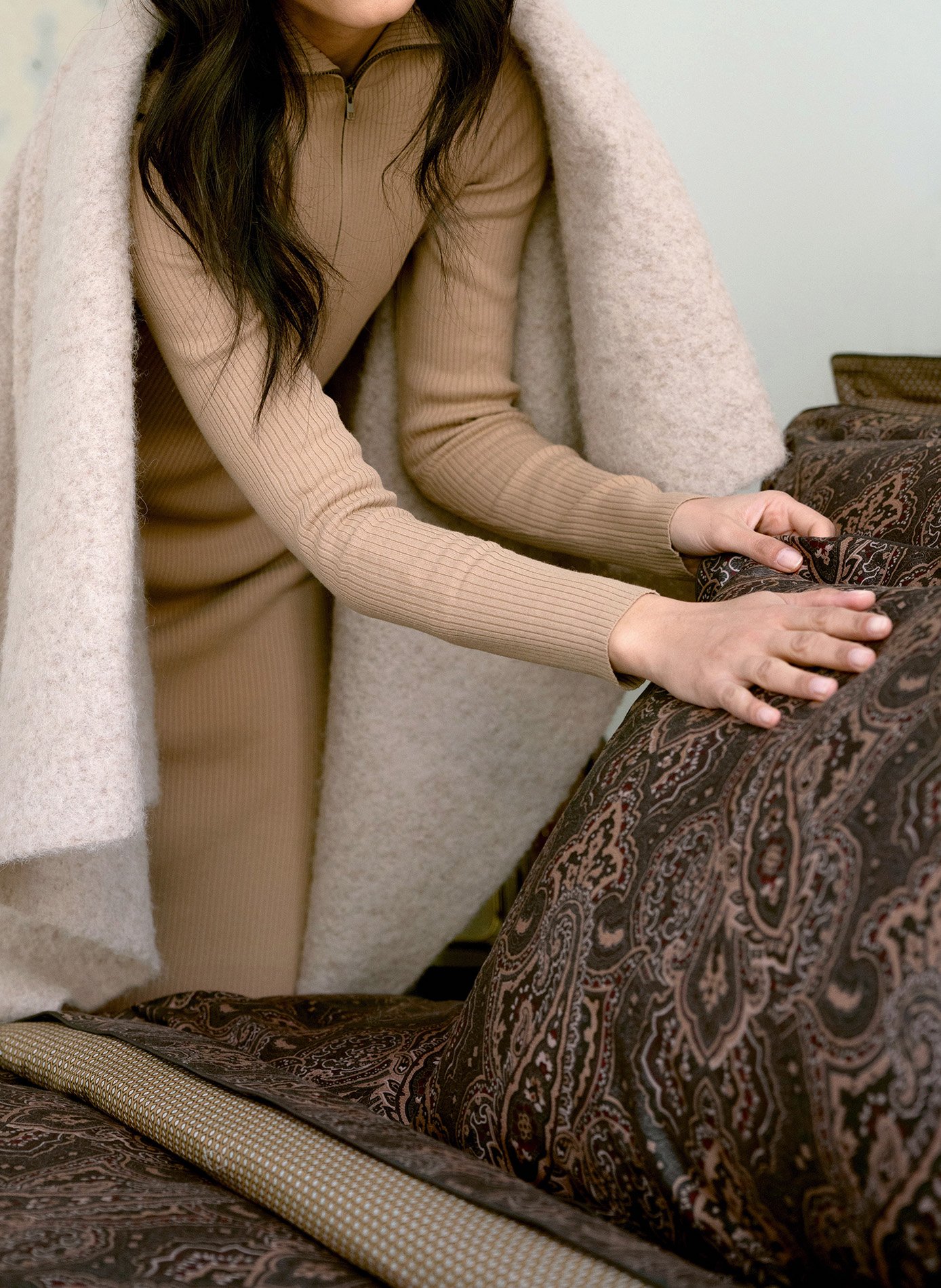 TAIE D'OREILLER Esthète ANNE DE SOLENE Vert