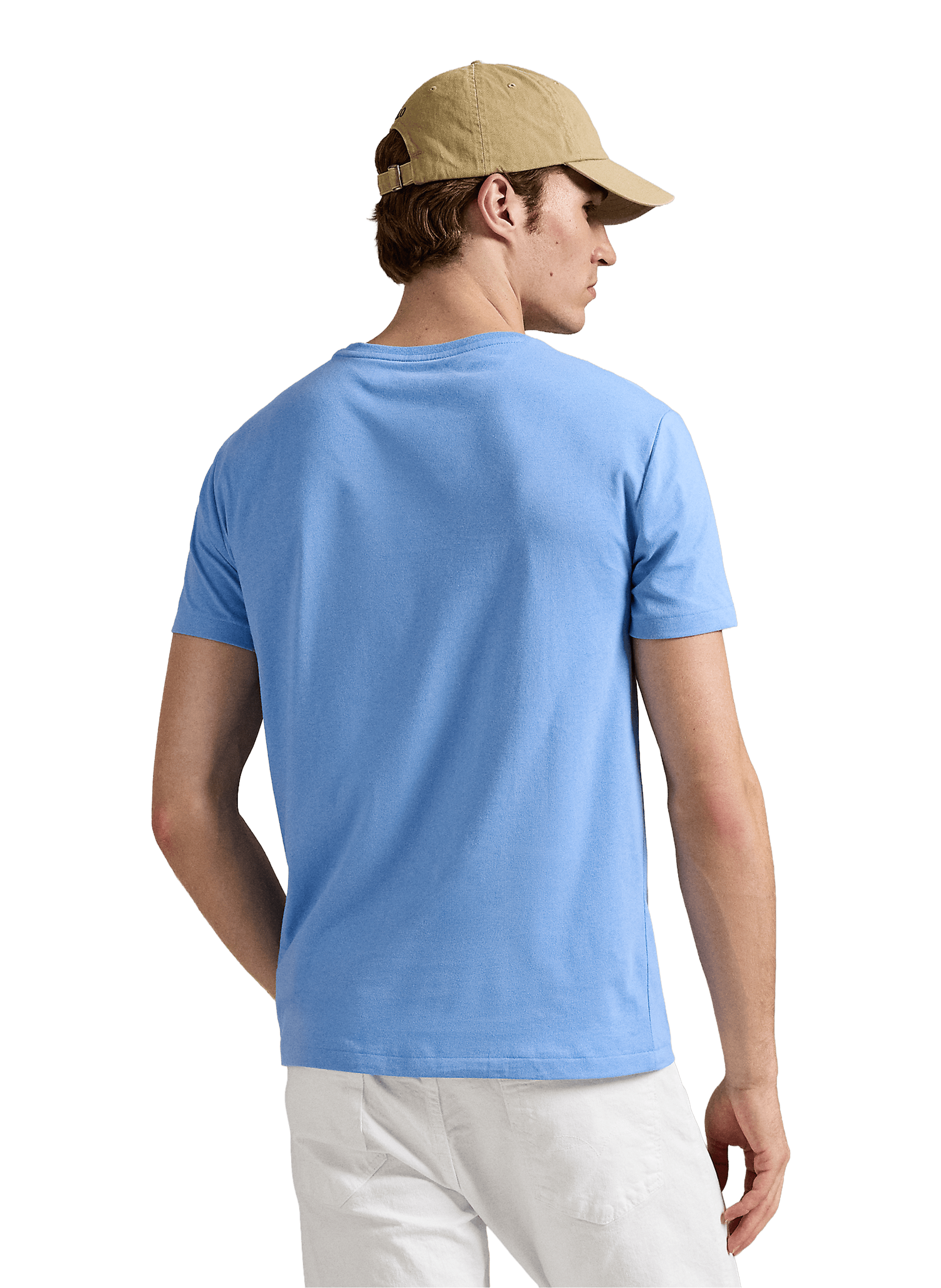 T-shirt slim en coton POLO RALPH LAUREN Bleu
