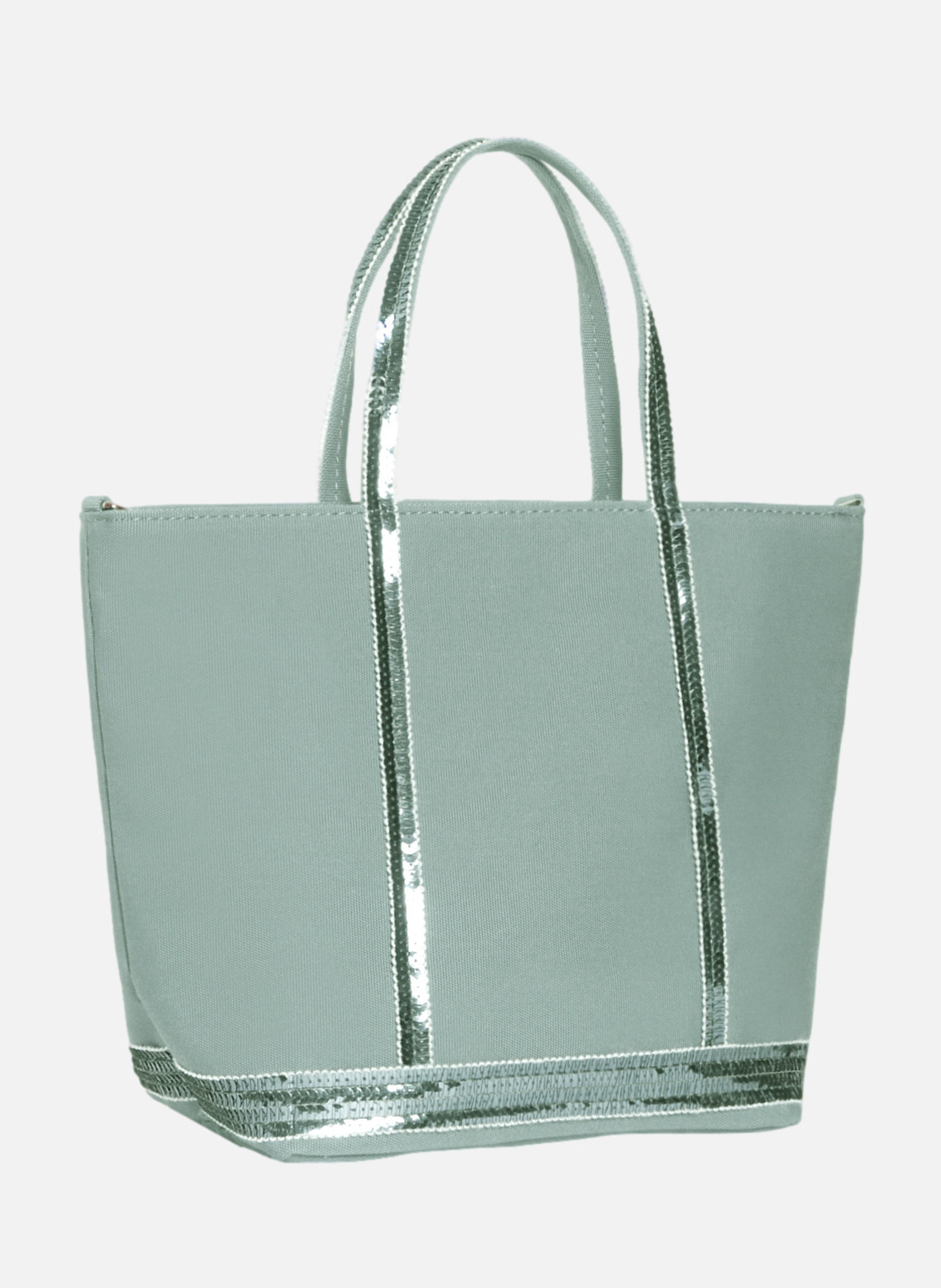 Cabas s zippé en toile VANESSA BRUNO Vert