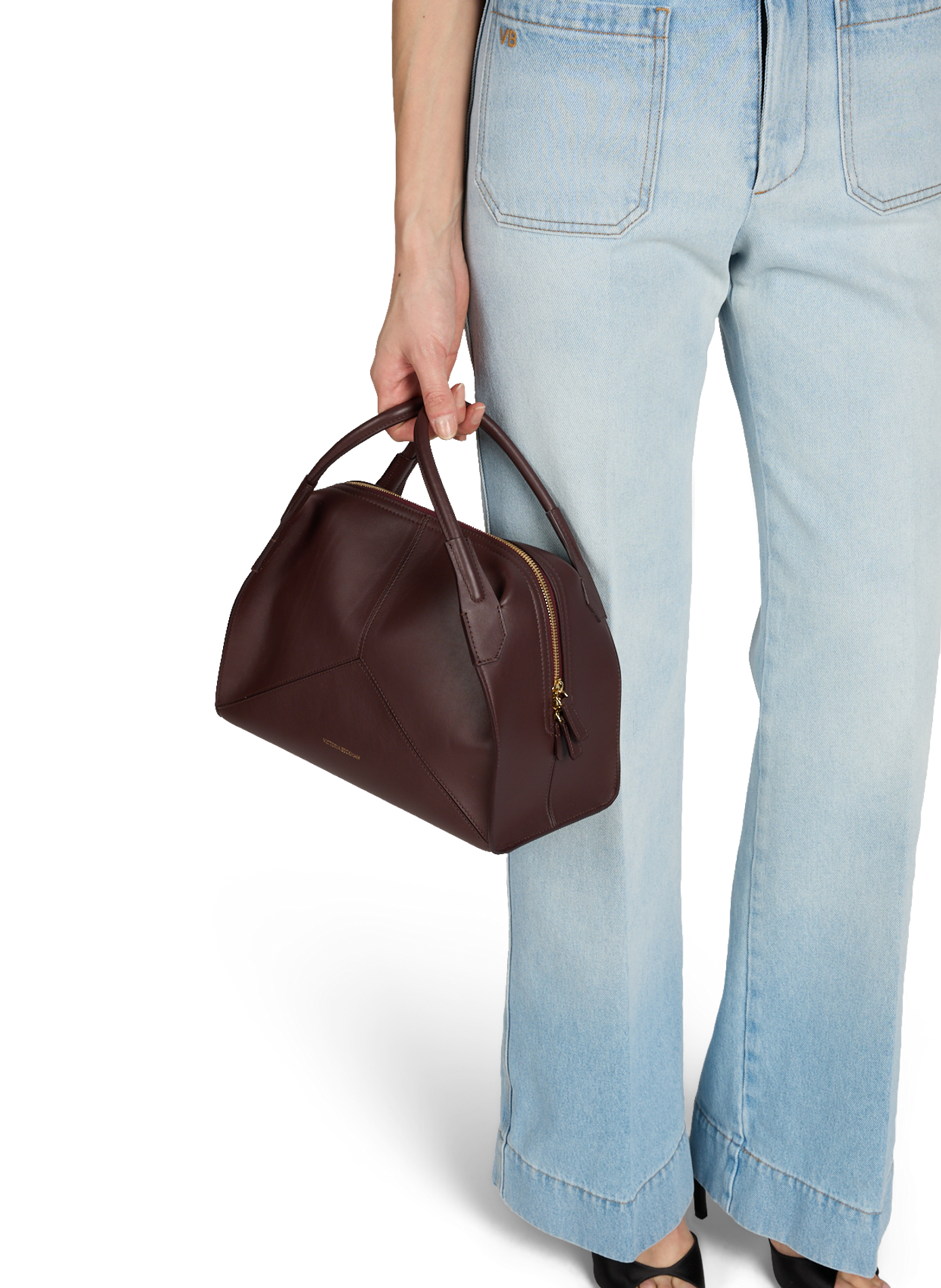 Sac à main The Plie  VICTORIA BECKHAM Rouge