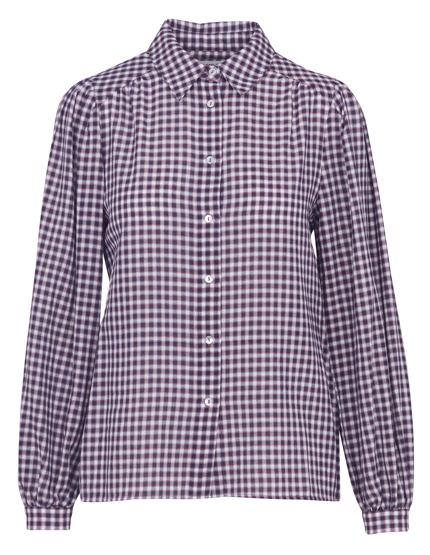 Chemise droite col classique à carreaux dan MAISON 123 Rouge