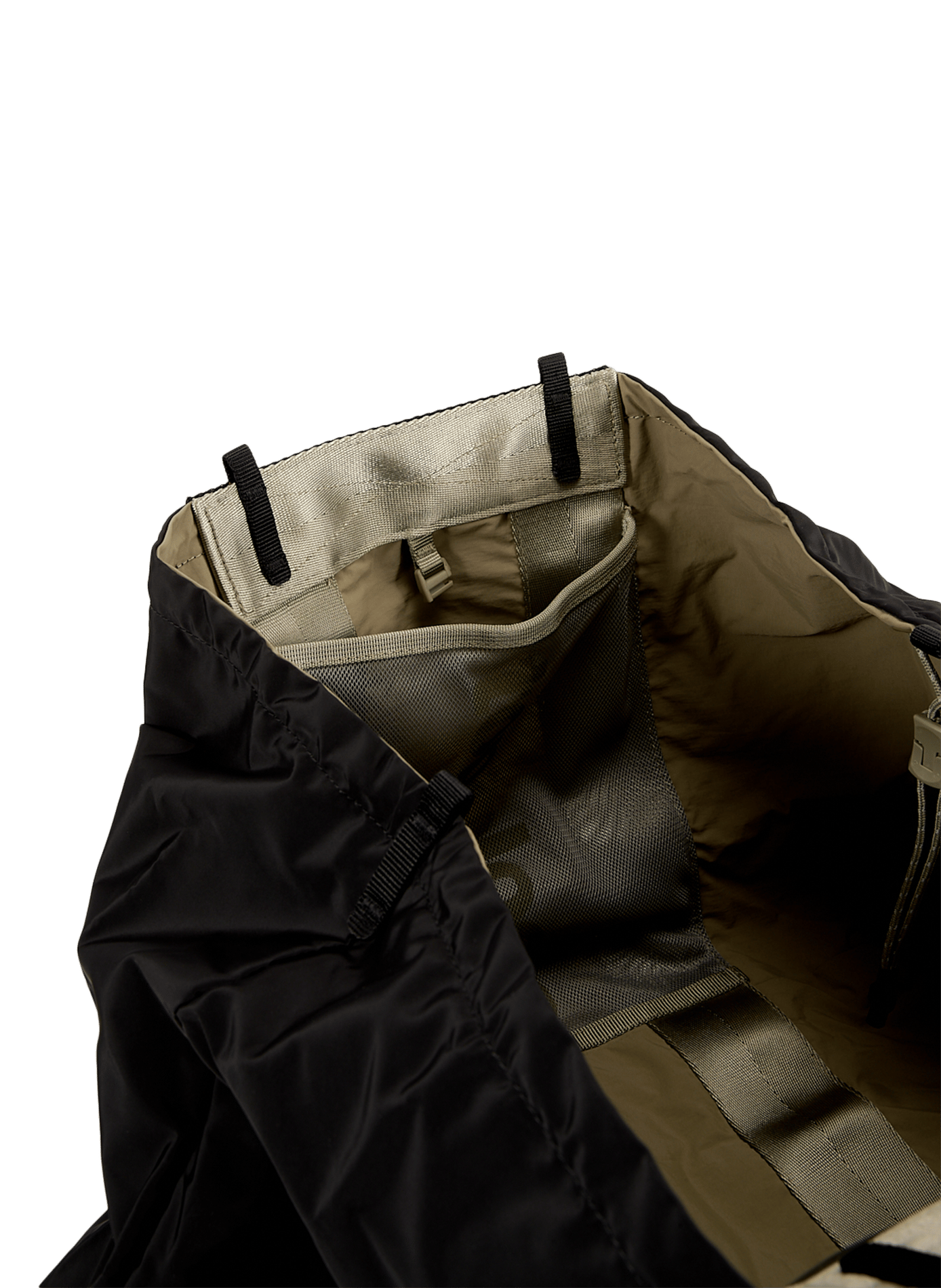 Summit drawstring tote bag TOPOLOGIE Black