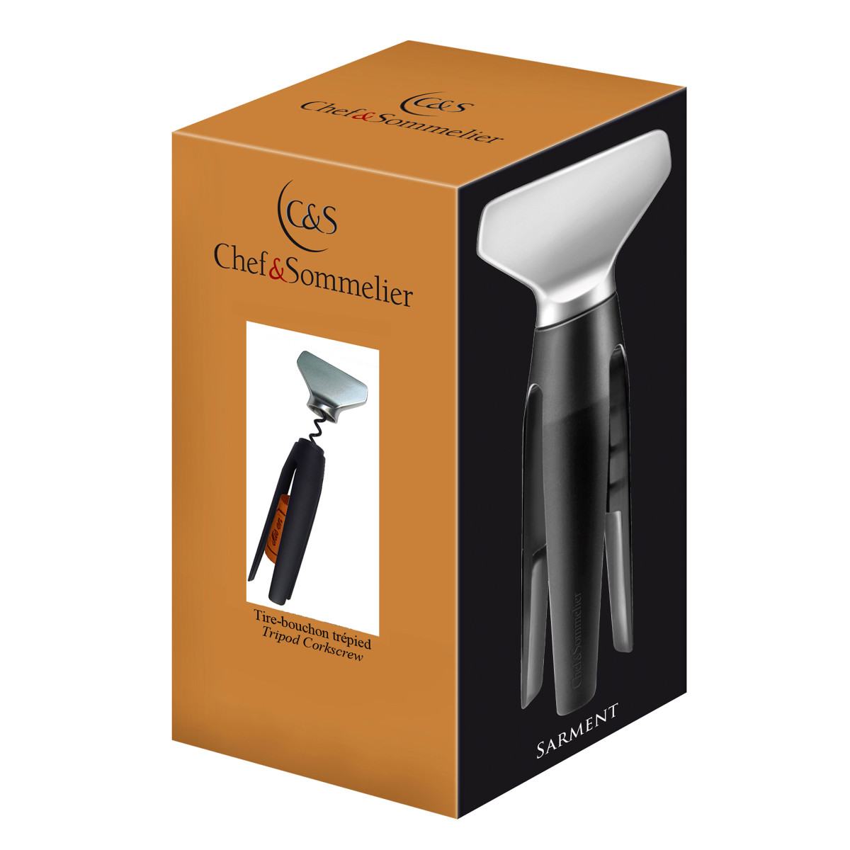 Sarment - tire-bouchon trépied CHEF & SOMMELIER Gris