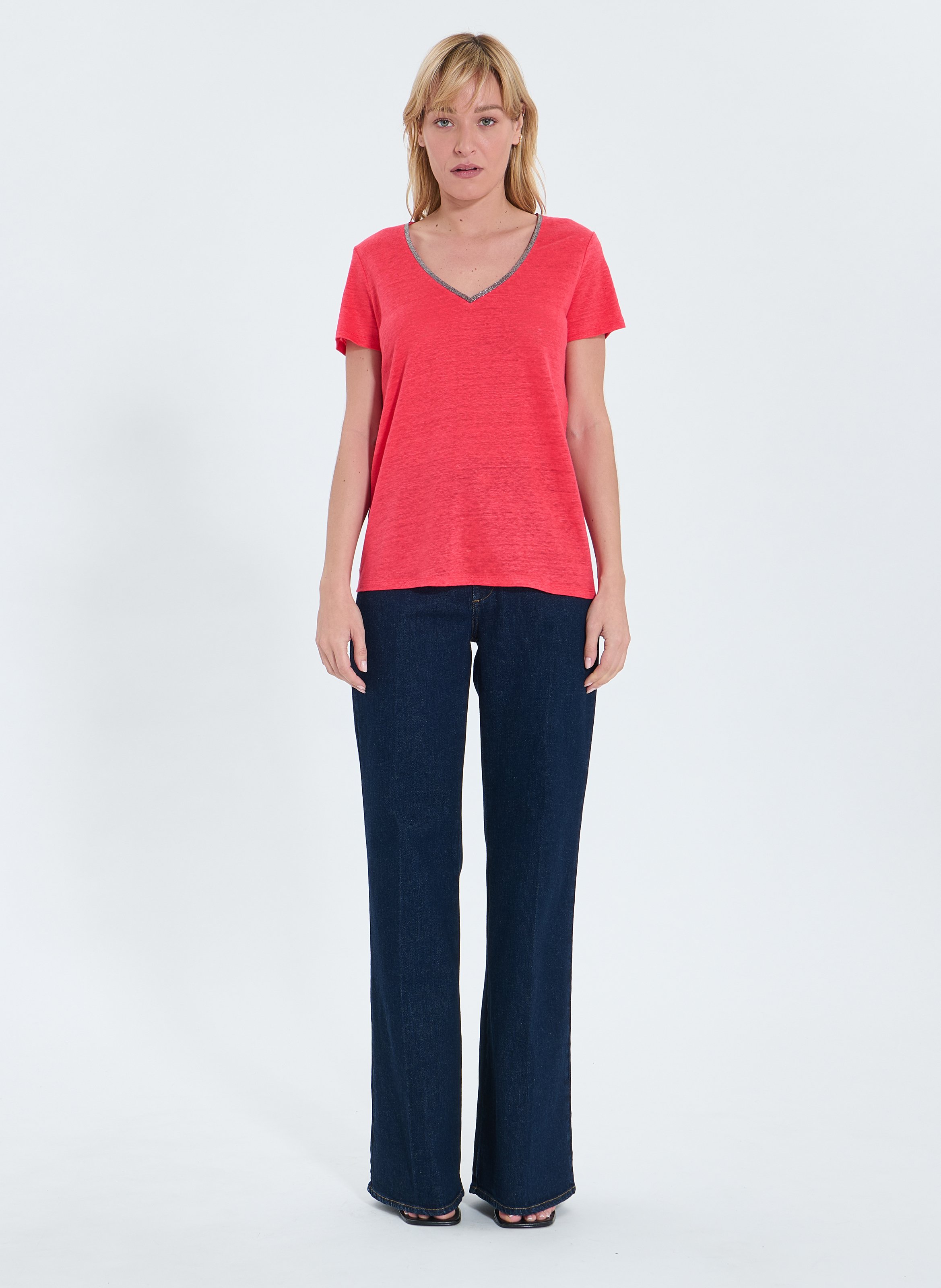 Top jersey  tasmanie  Corail