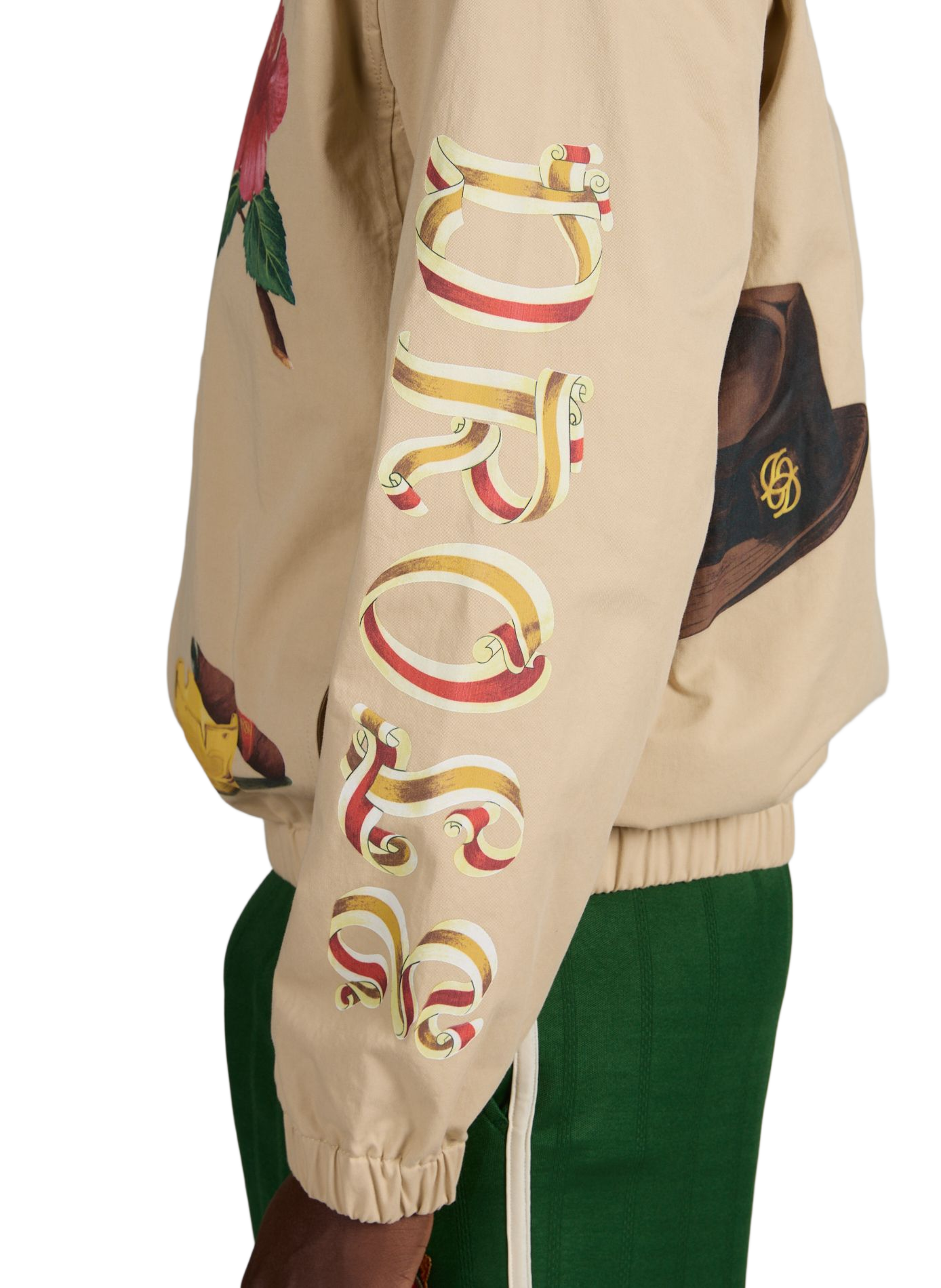 Giacca stampata in cotone DROLE DE MONSIEUR Beige