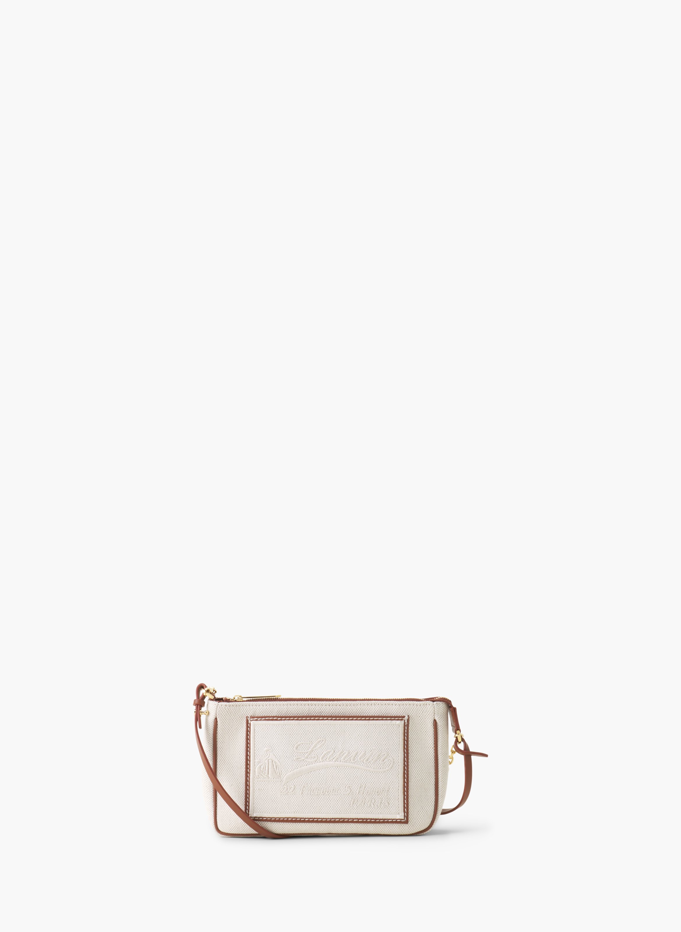 Compagnon pochette en canvas LANVIN Beige