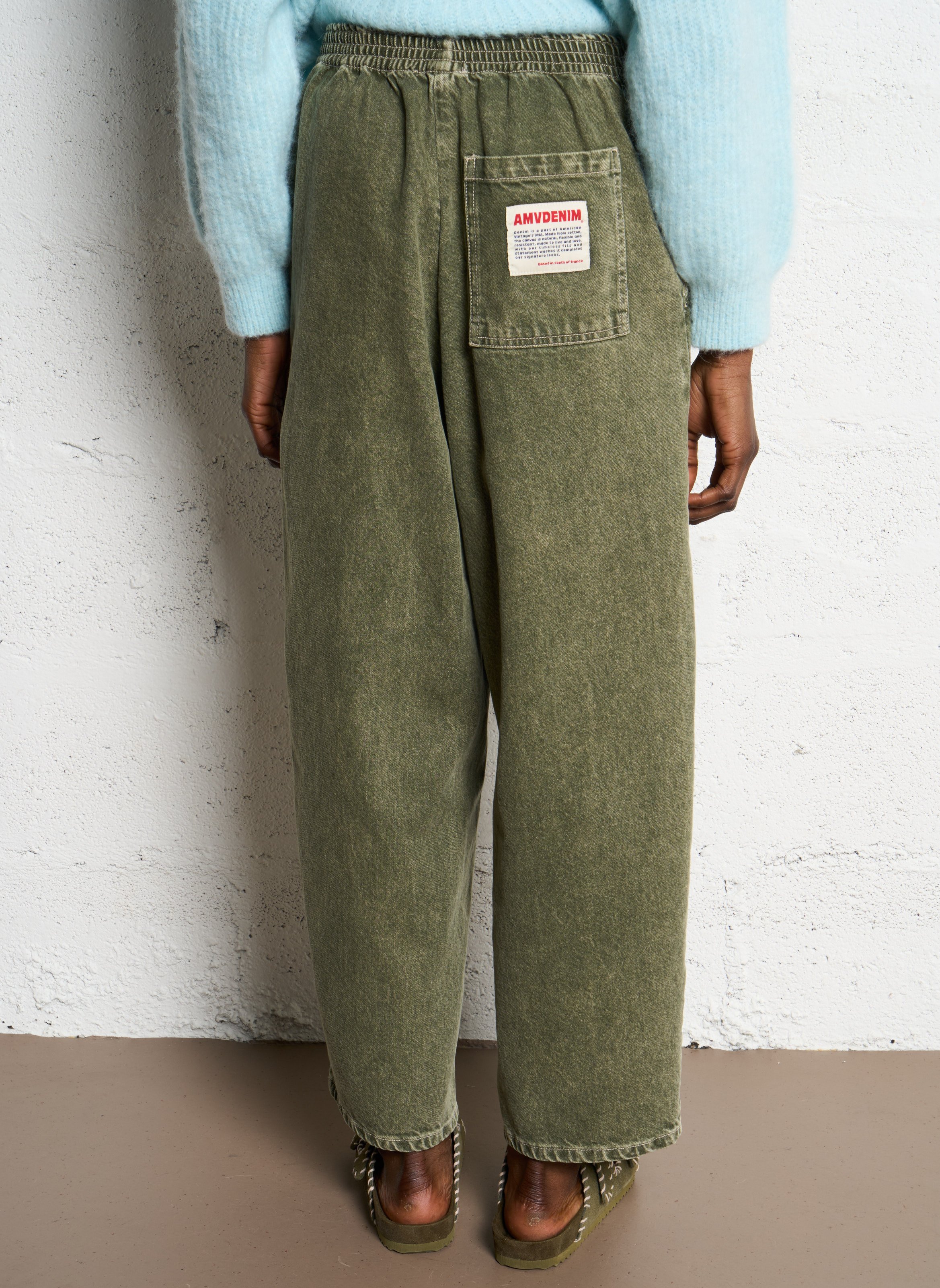 Jean large en coton mélangé uzatown AMERICAN VINTAGE Vert