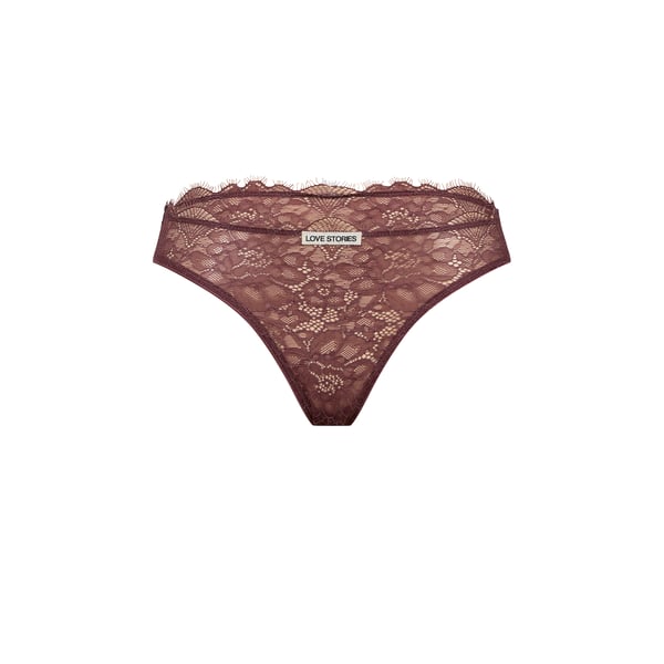 Culotte Kylie en dentelle à taille mi-haute Culotte Kylie en dentelle à taille mi-haute