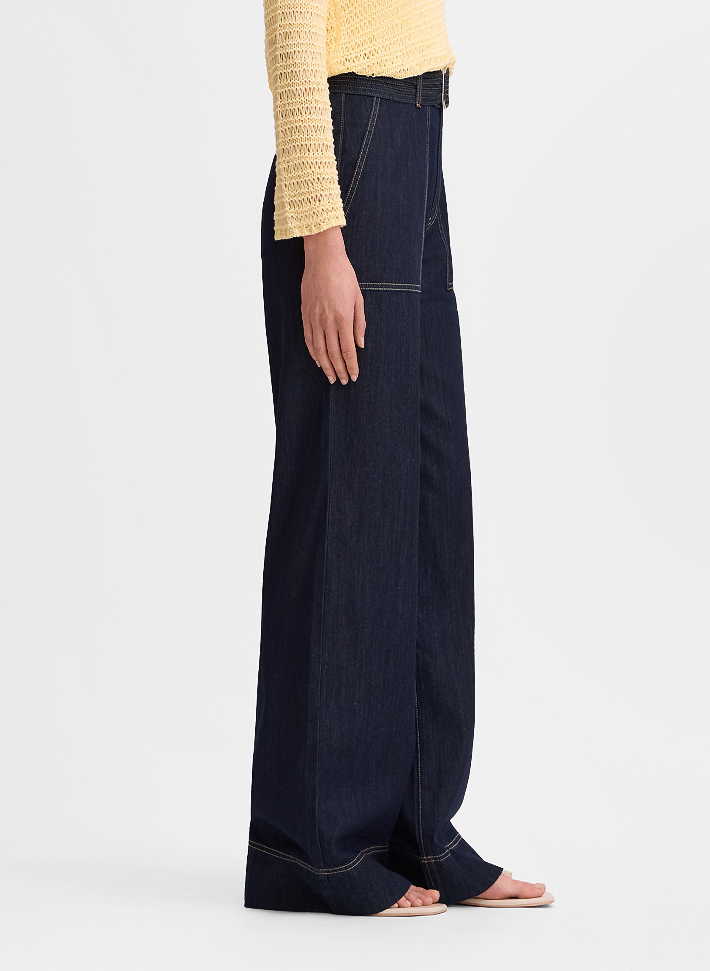 Jean large en coton saba SIMORRA Bleu
