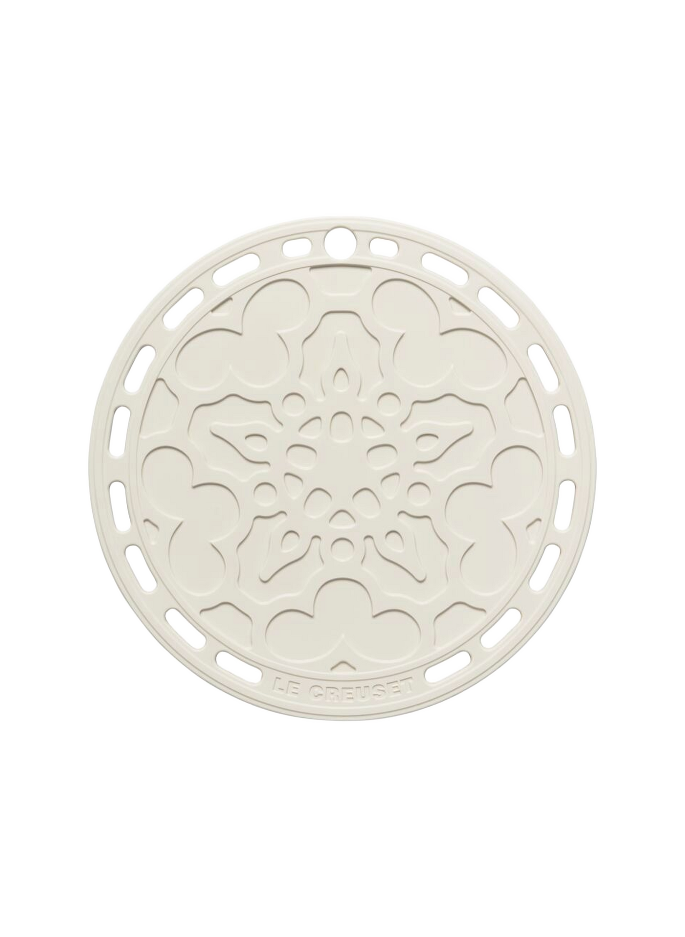 Blumen-Untersetzer LE CREUSET Beige