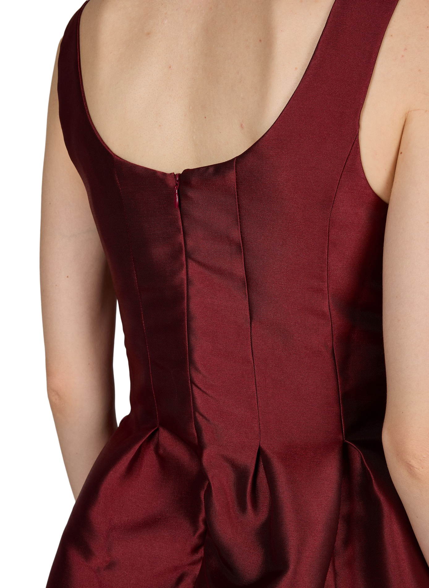 Ausgestelltes langes Kleid MARQUES ALMEIDA Rot