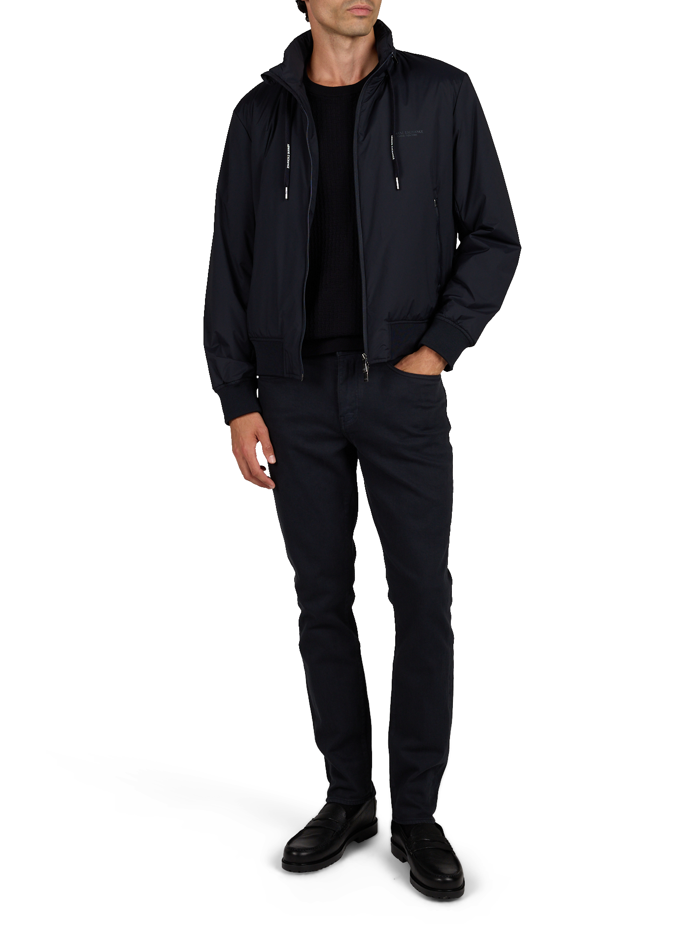 Bomber met opstaande kraag ARMANI EXCHANGE Blauw